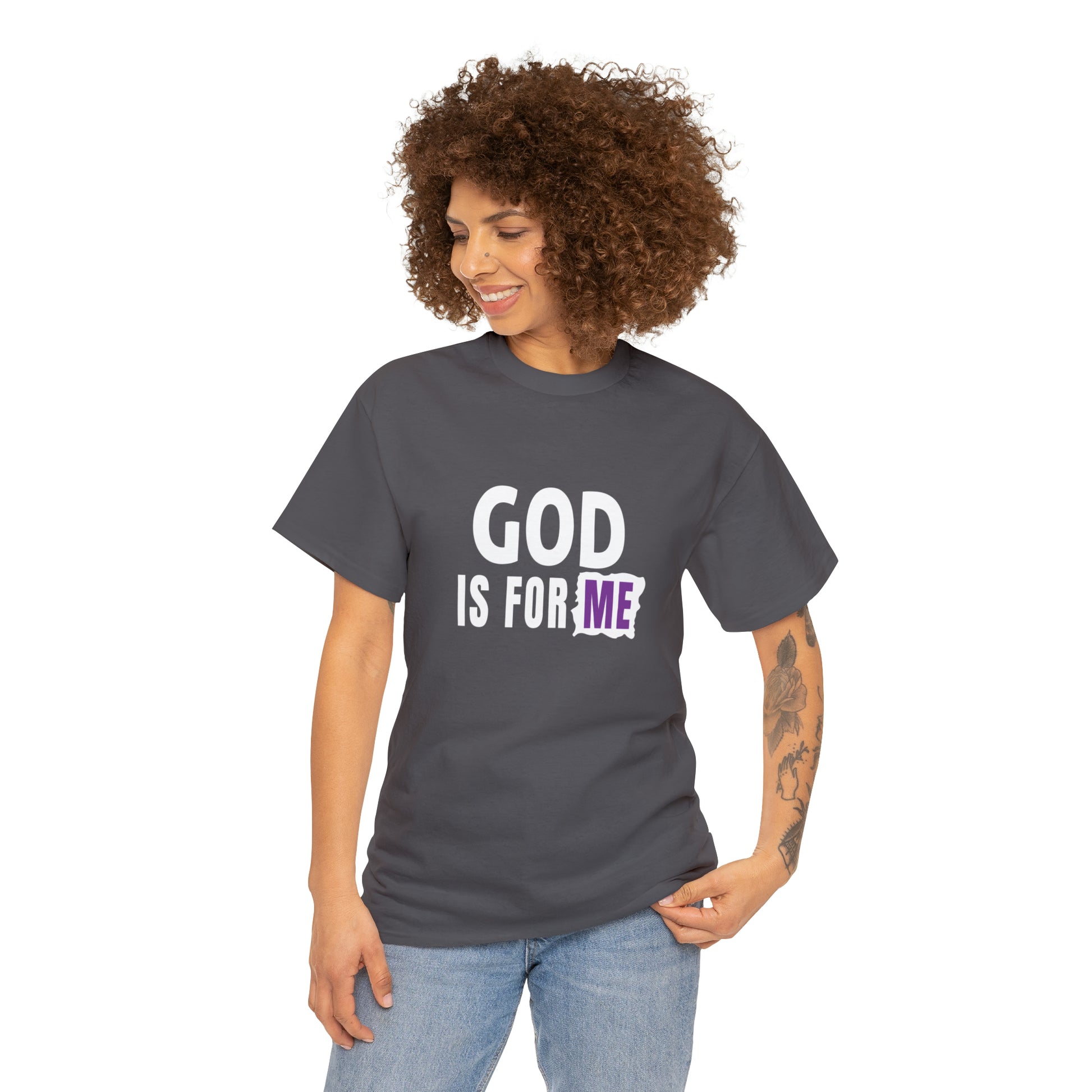 God Is For Me Unisex Heavy Cotton Tee Printify