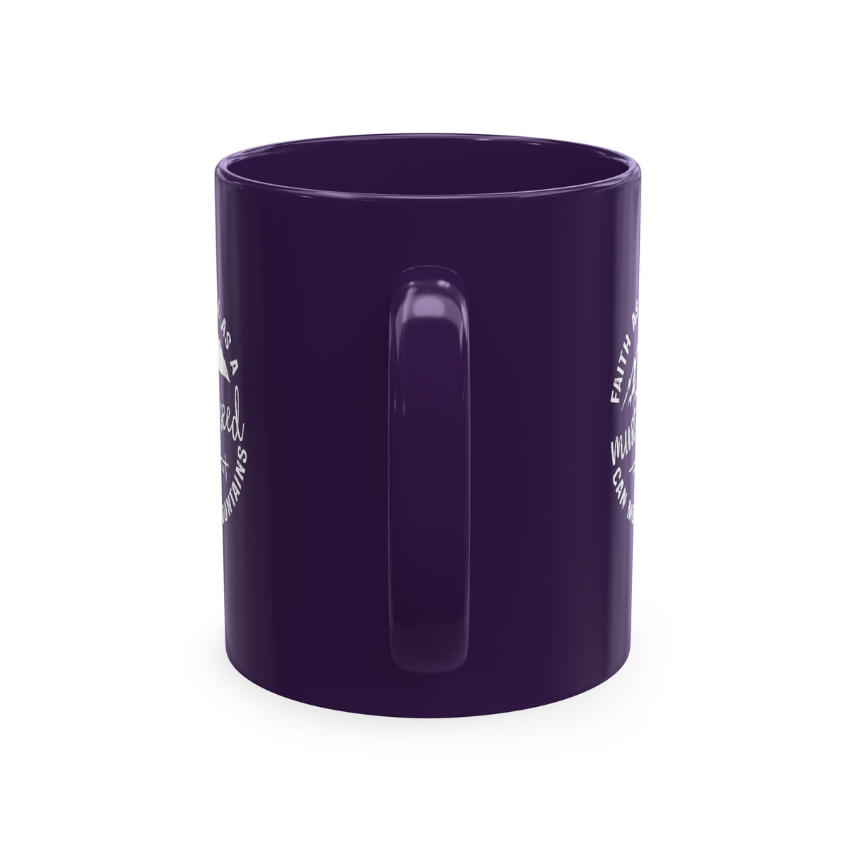 Mustard Christian Ceramic Mug — "Faith as Small as a Mustard Seed" Inspirational Coffee Cup