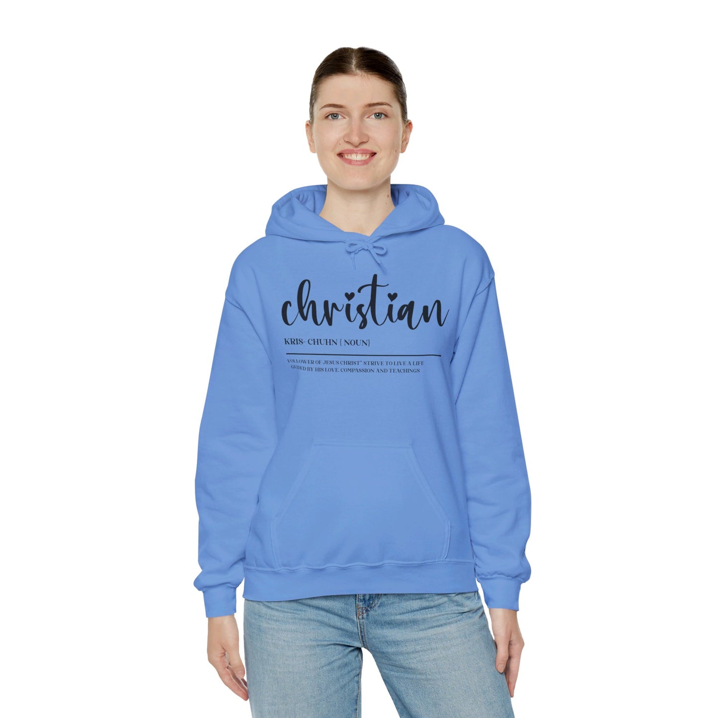 I Am A Christian Follower Of Christ  Unisex Christian Pullover Hooded Sweatshirt