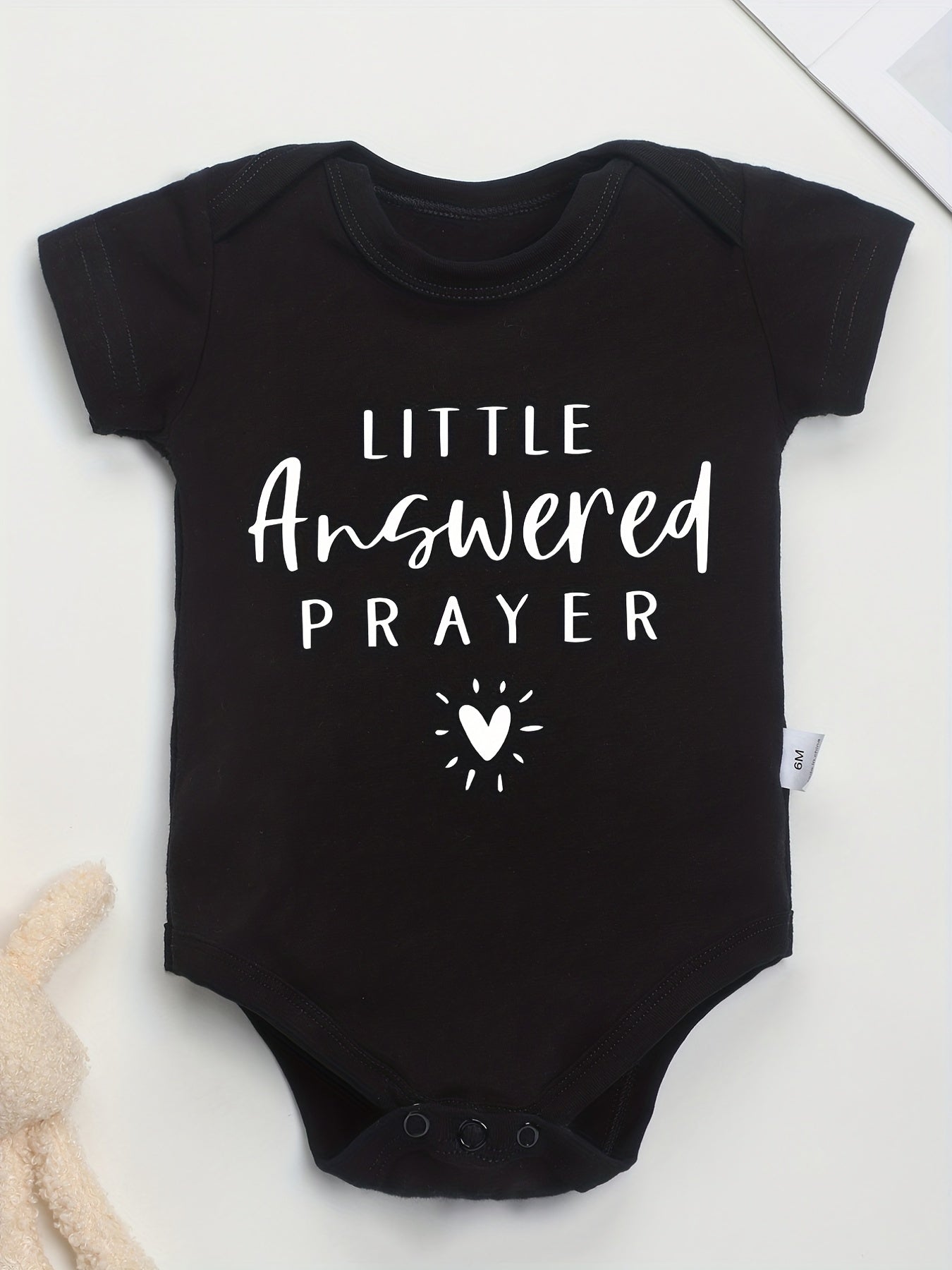 Little Answered Prayer Christian Baby Onesie claimedbygoddesigns