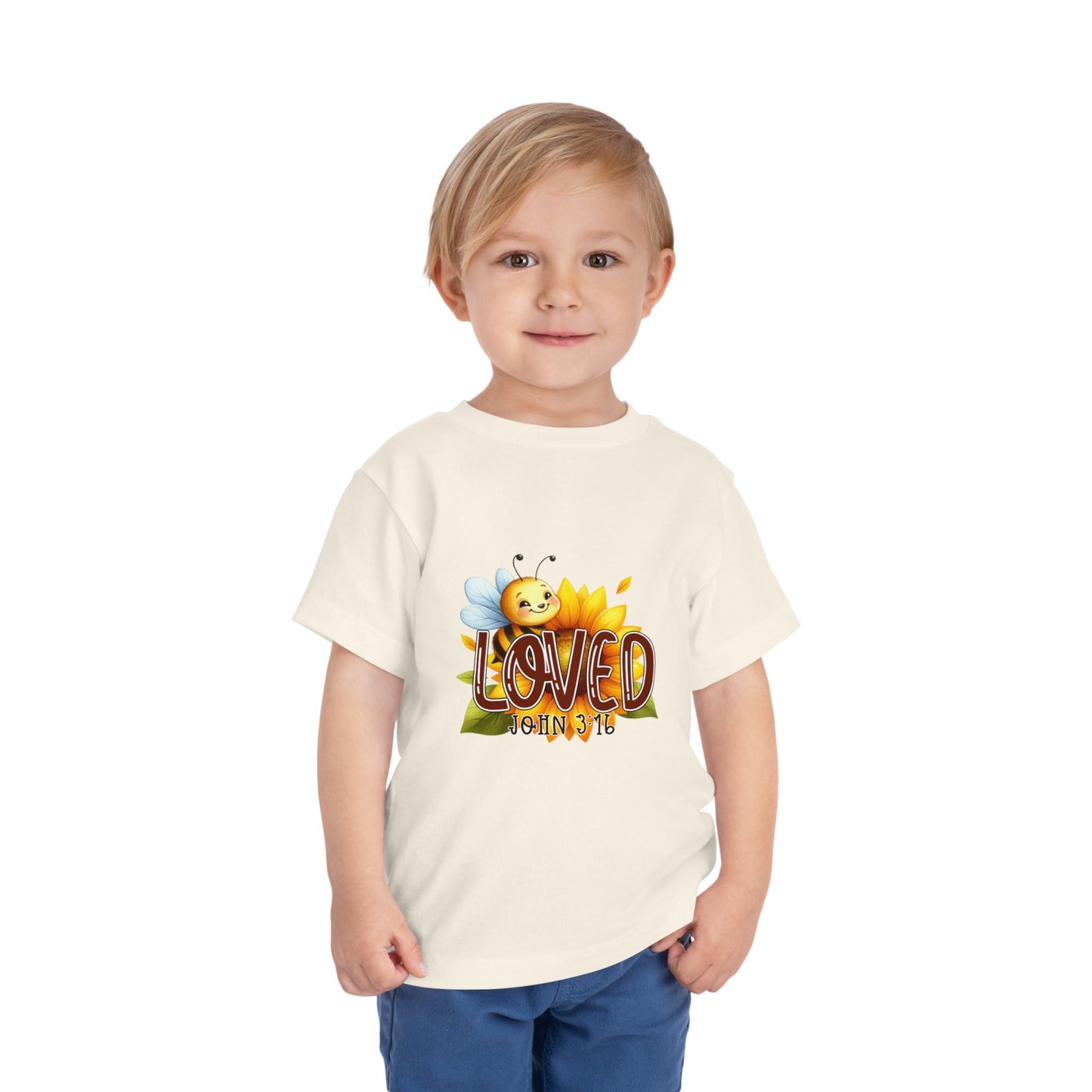 John 3:16 Loved Christian Toddler T-Shirt