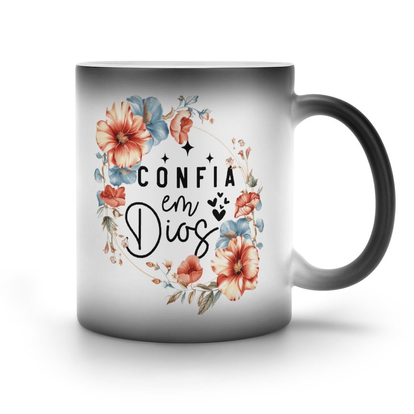 Confia En Dios Spanish Christian Color Changing Mug (Dual-sided)