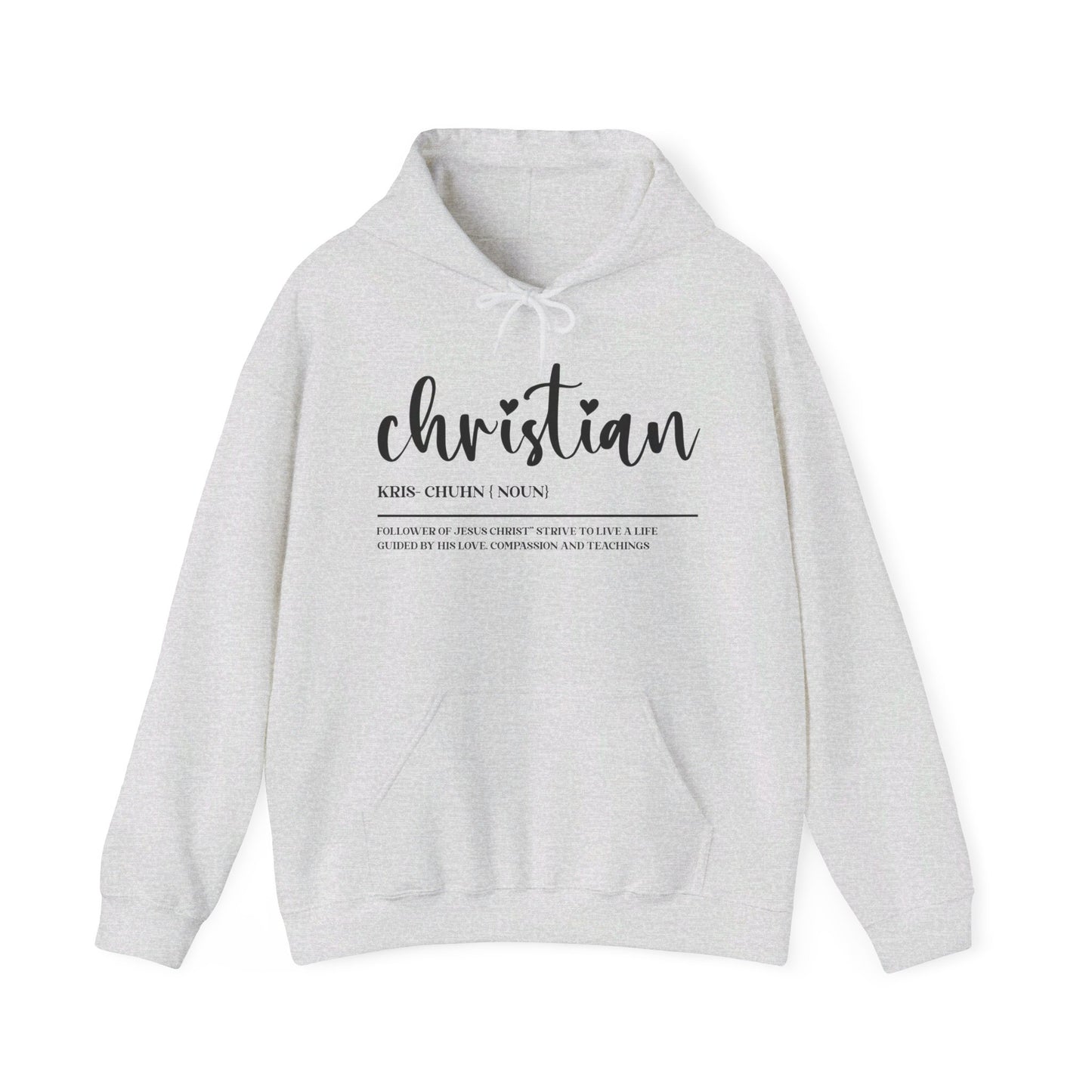 I Am A Christian Follower Of Christ  Unisex Christian Pullover Hooded Sweatshirt