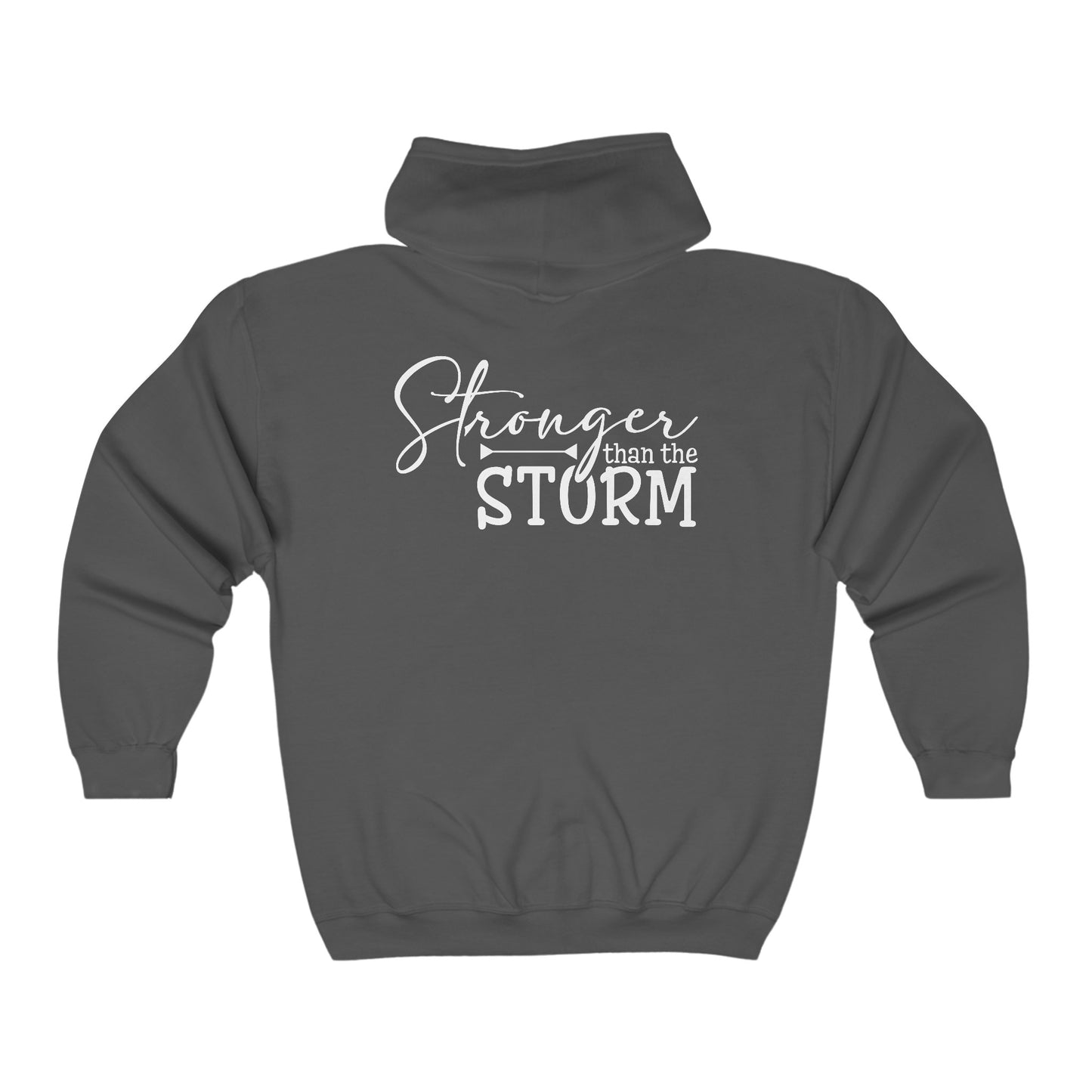 Stronger Than The Storm Unisex Heavy Blend Full Zip Hooded Sweatshirt