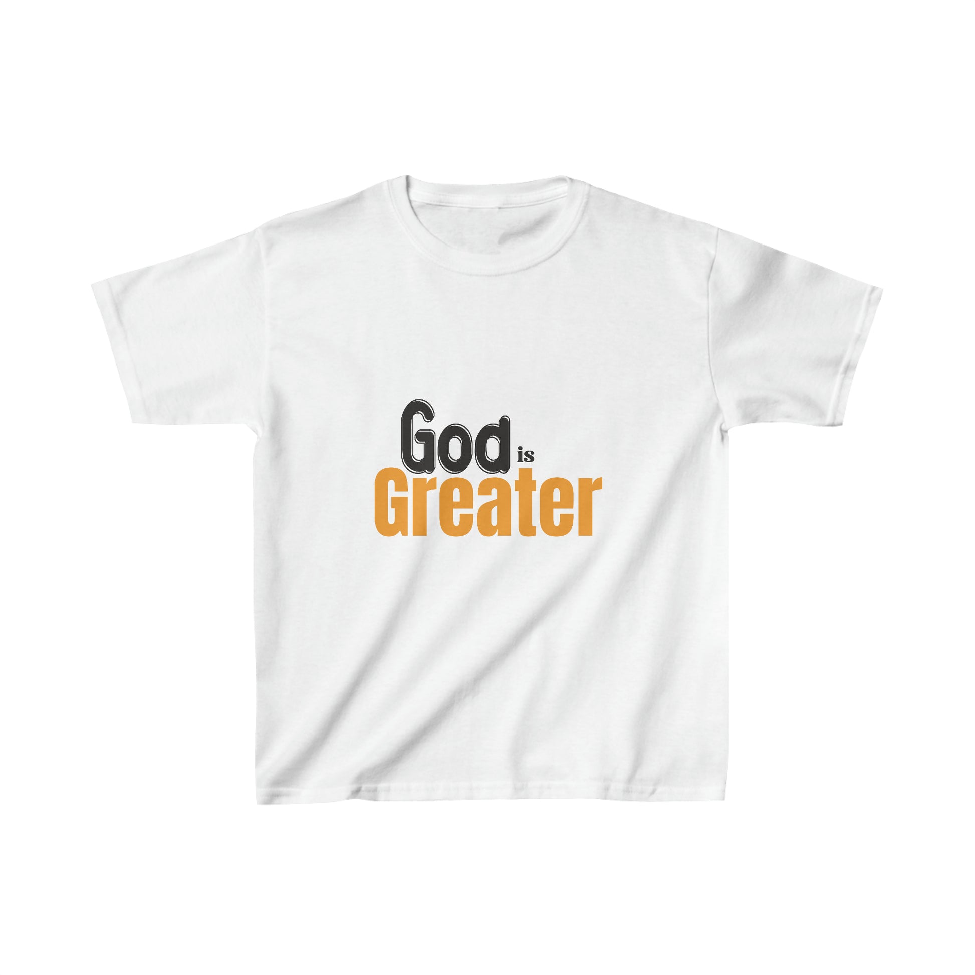 God Is Greater  Youth Christian T-Shirt Printify