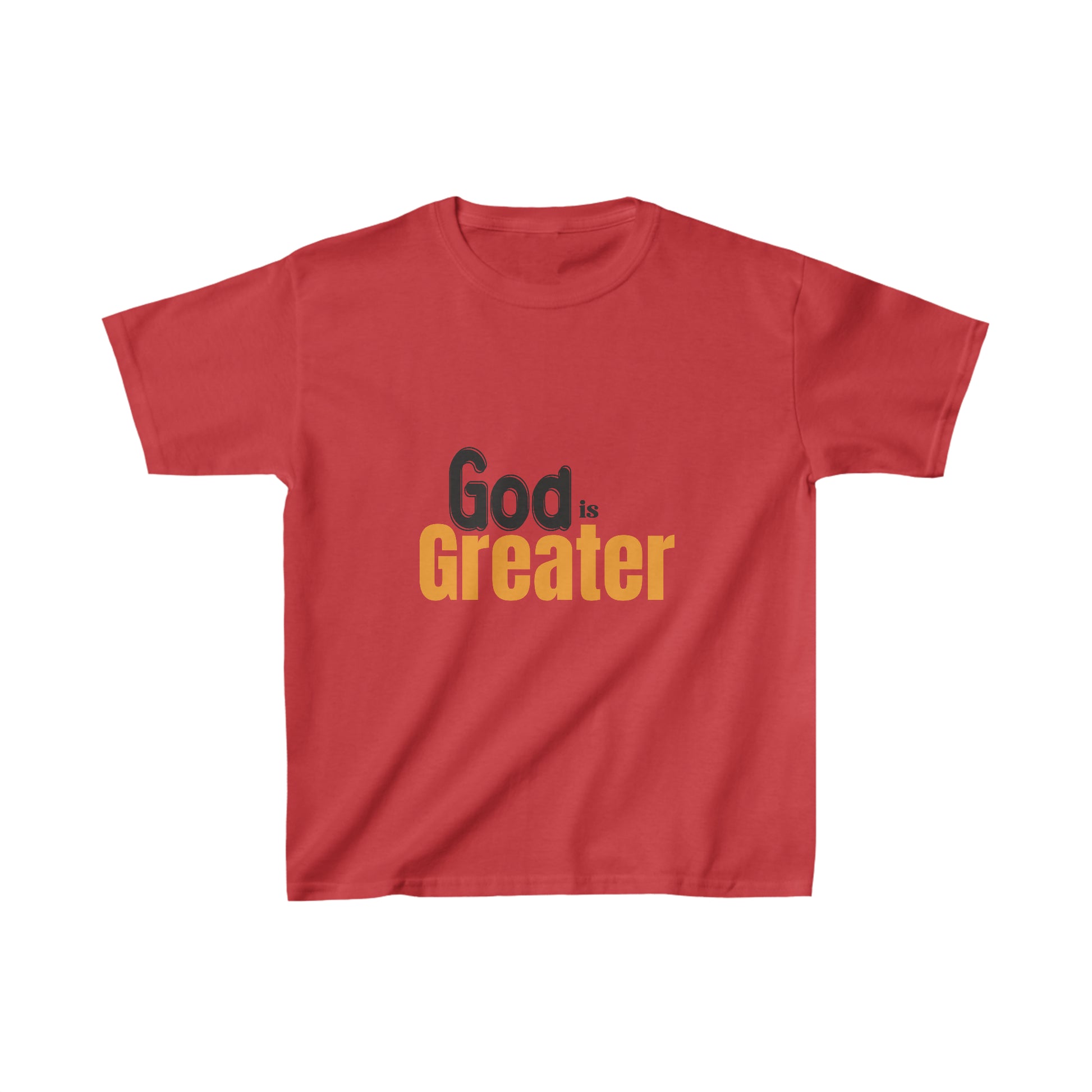 God Is Greater  Youth Christian T-Shirt Printify