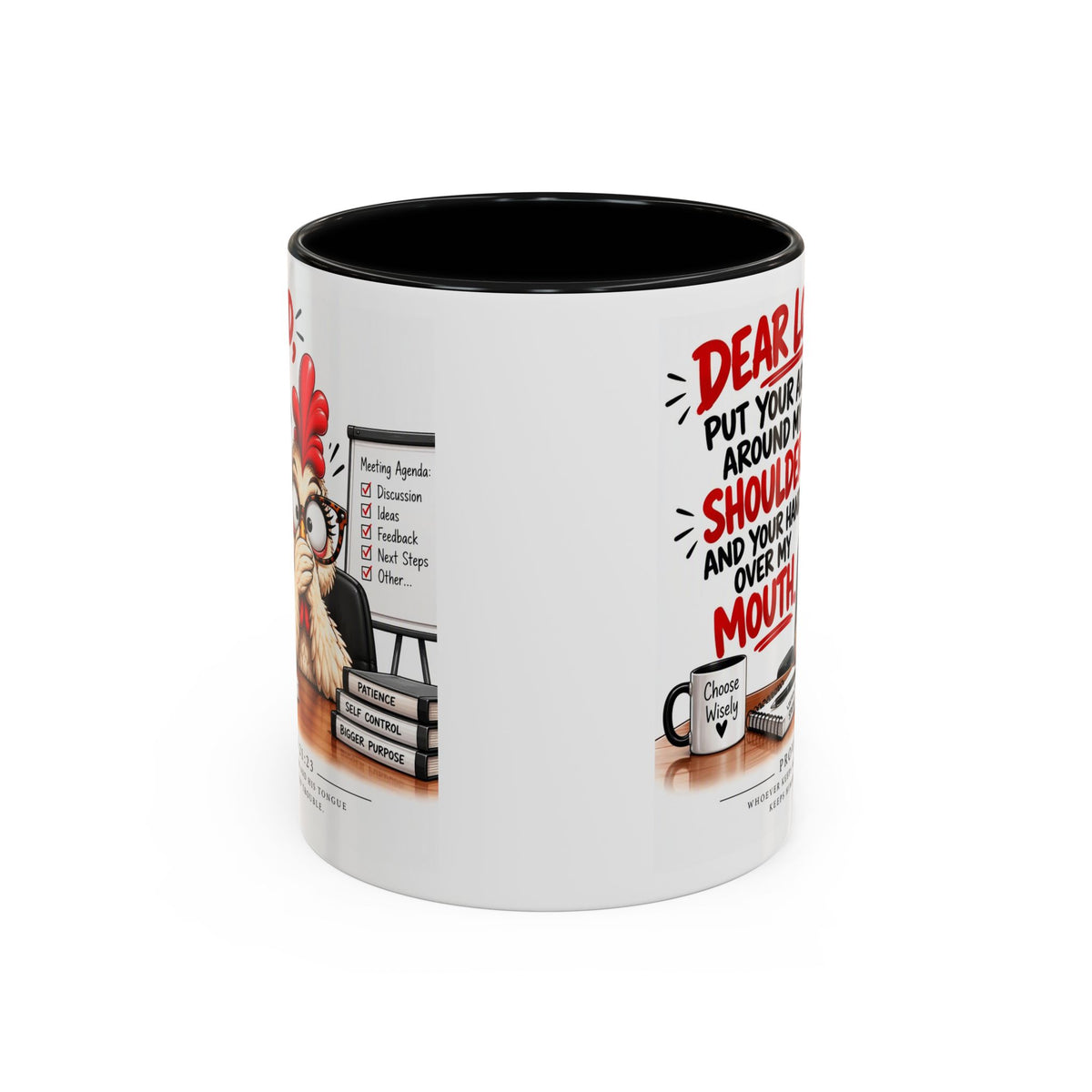 Christian Coffee Mug — "Dear Lord, Put Your Arm Around My Shoulder" Inspirational Ceramic Mug