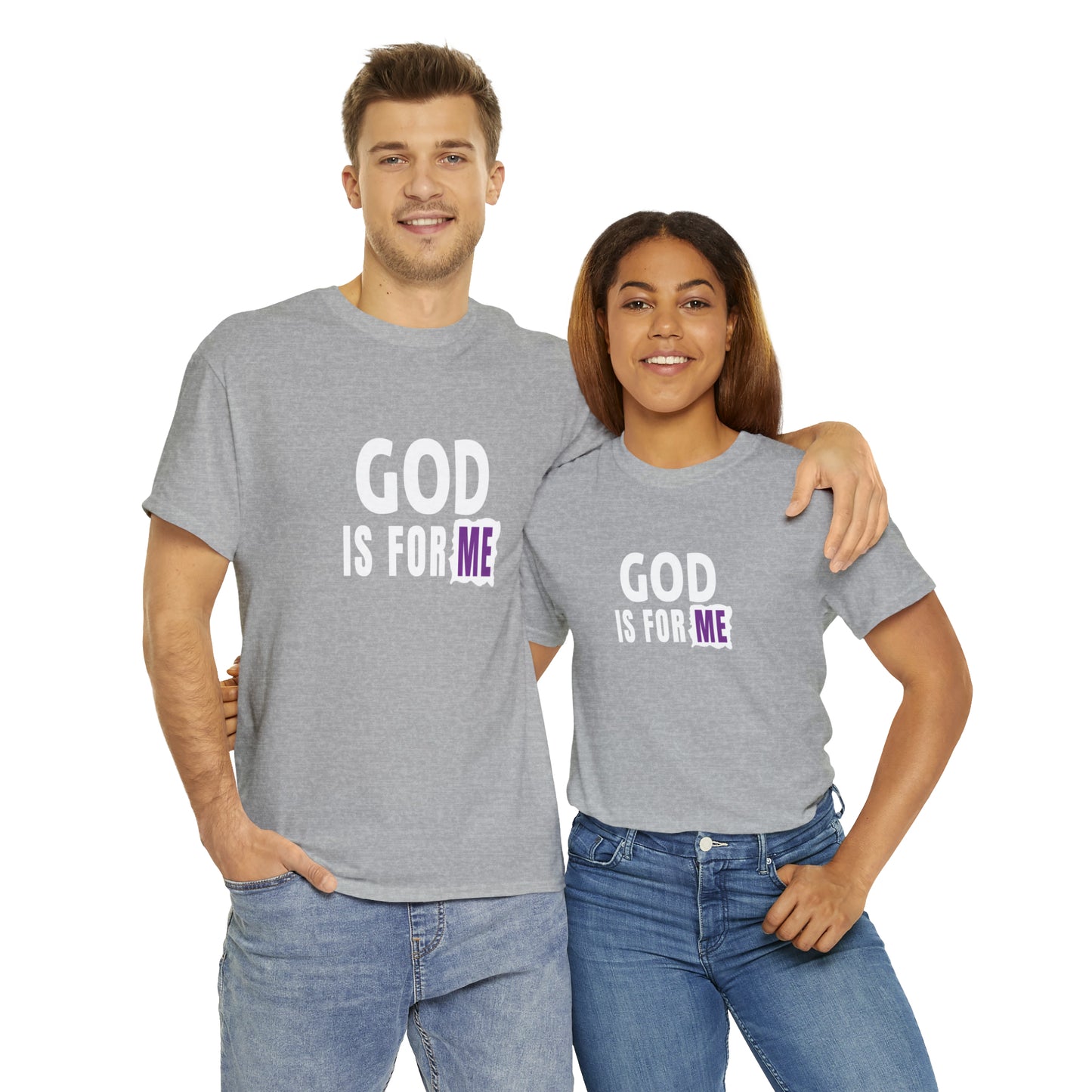 God Is For Me Unisex Heavy Cotton Tee Printify