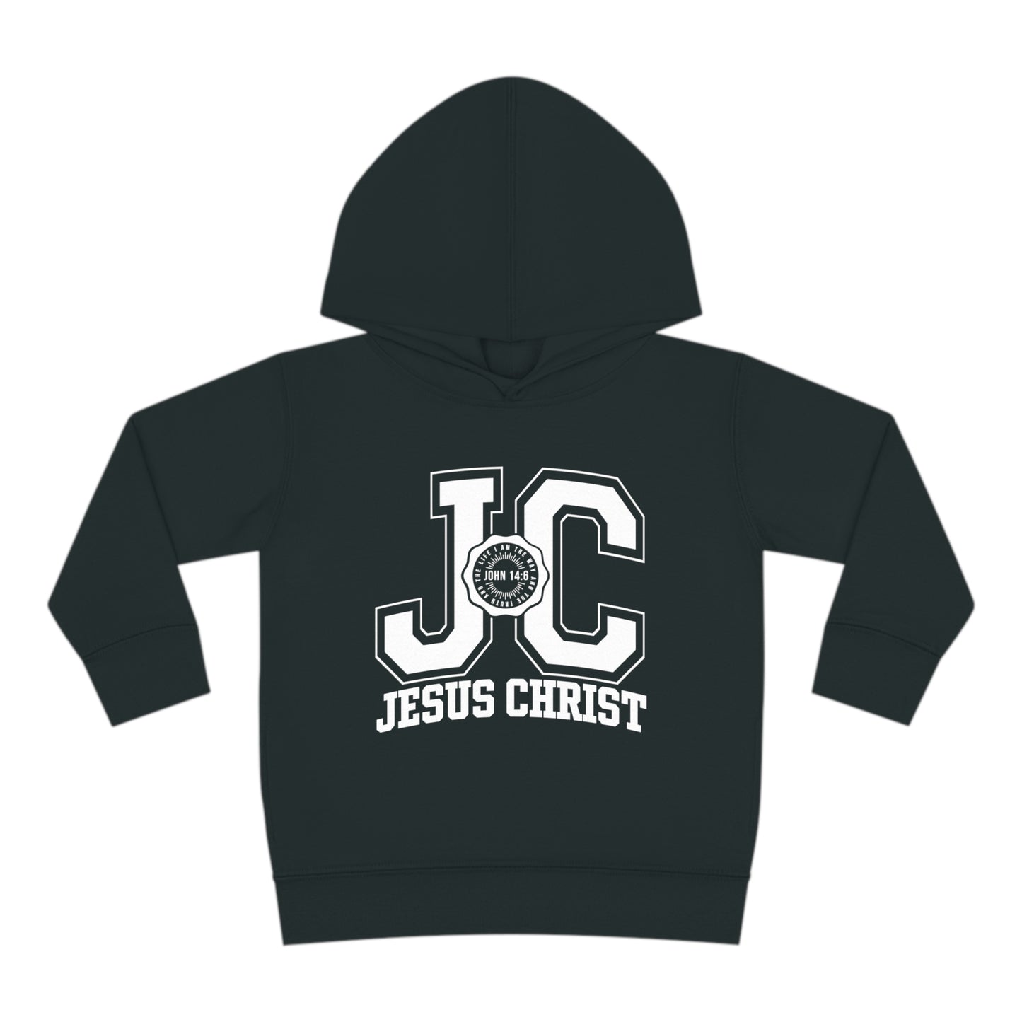 JC Jesus Christ Christian Toddler Pullover Fleece Hooded Sweatshirt