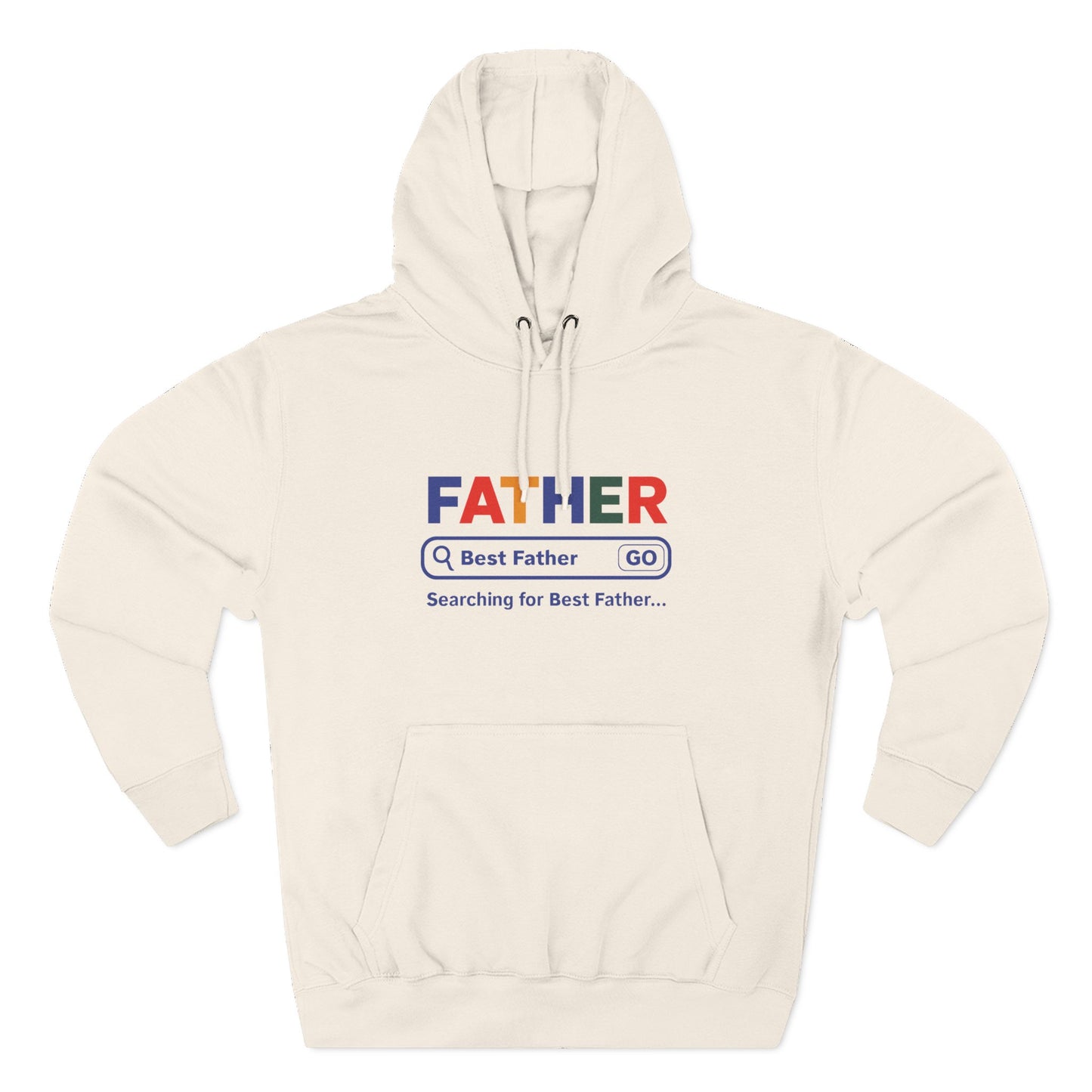 Father's Day Three - Panel Fleece Hoodie, Gift for Dad, Best Father Hoodie, Personalized Father Sweatshirt, Cute Dad Attire - ClaimedbyGodDesigns