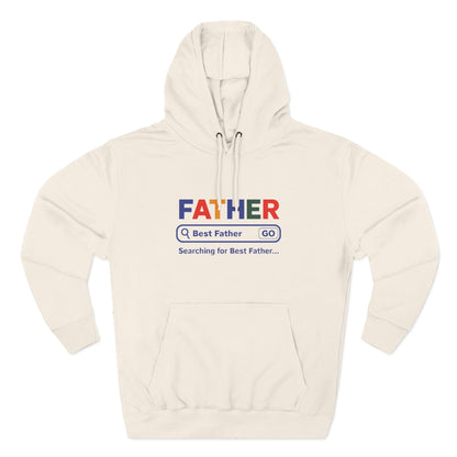 Father's Day Three - Panel Fleece Hoodie, Gift for Dad, Best Father Hoodie, Personalized Father Sweatshirt, Cute Dad Attire - ClaimedbyGodDesigns