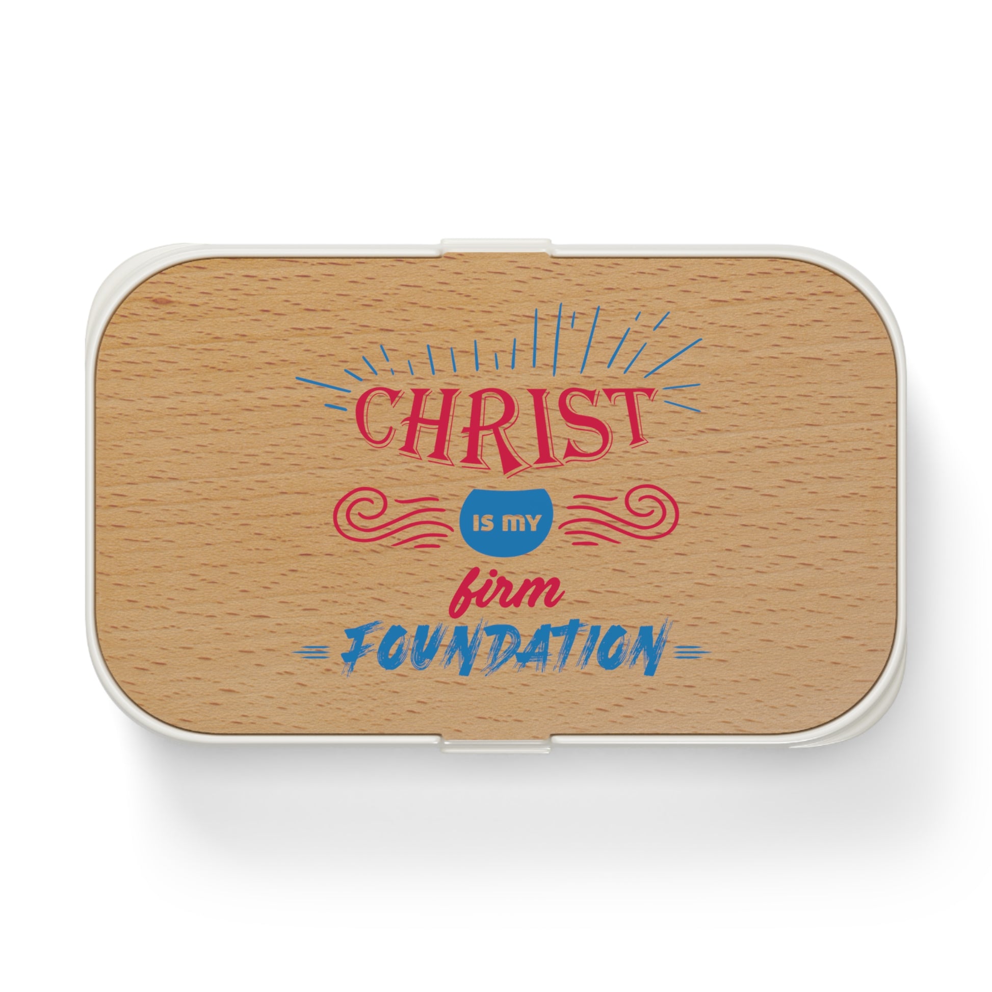 Christ Is My Firm Foundation Christian Bento Lunch Box Printify