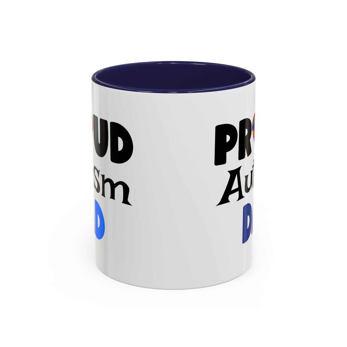 Proud Autism Dad accent coffee mug, Father's Day gift