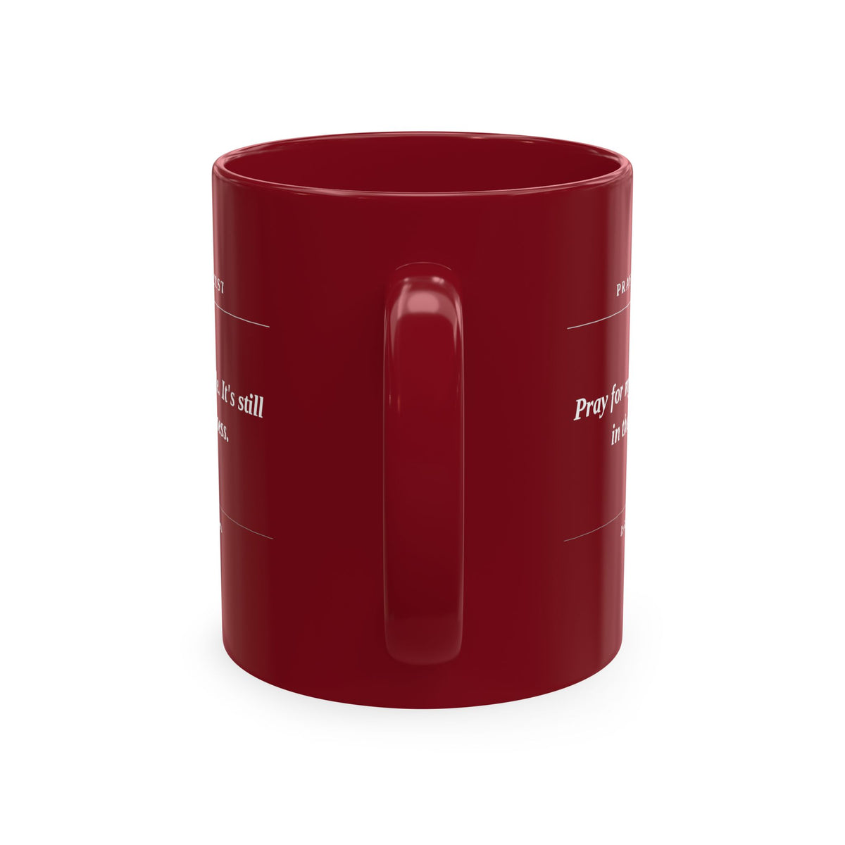 Prayer Request Ceramic Mug — 'Pray for My Attitude' Inspirational Coffee Cup