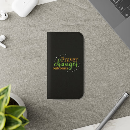 Prayer Changes Outcomes Phone Flip Cases - ClaimedbyGodDesigns