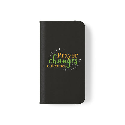 Prayer Changes Outcomes Phone Flip Cases - ClaimedbyGodDesigns