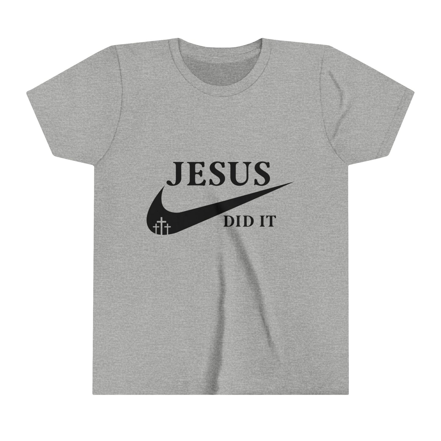 JESUS Did It (nike reference) Youth Christian T-shirt