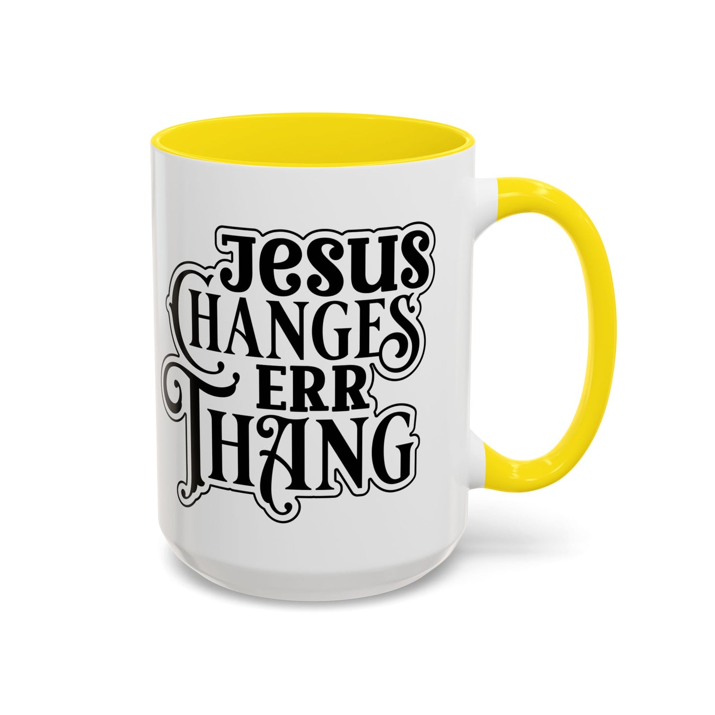 Inspirational Coffee Accent Mug - "He Changes Err Thang" - Perfect for Devotion and Gifts