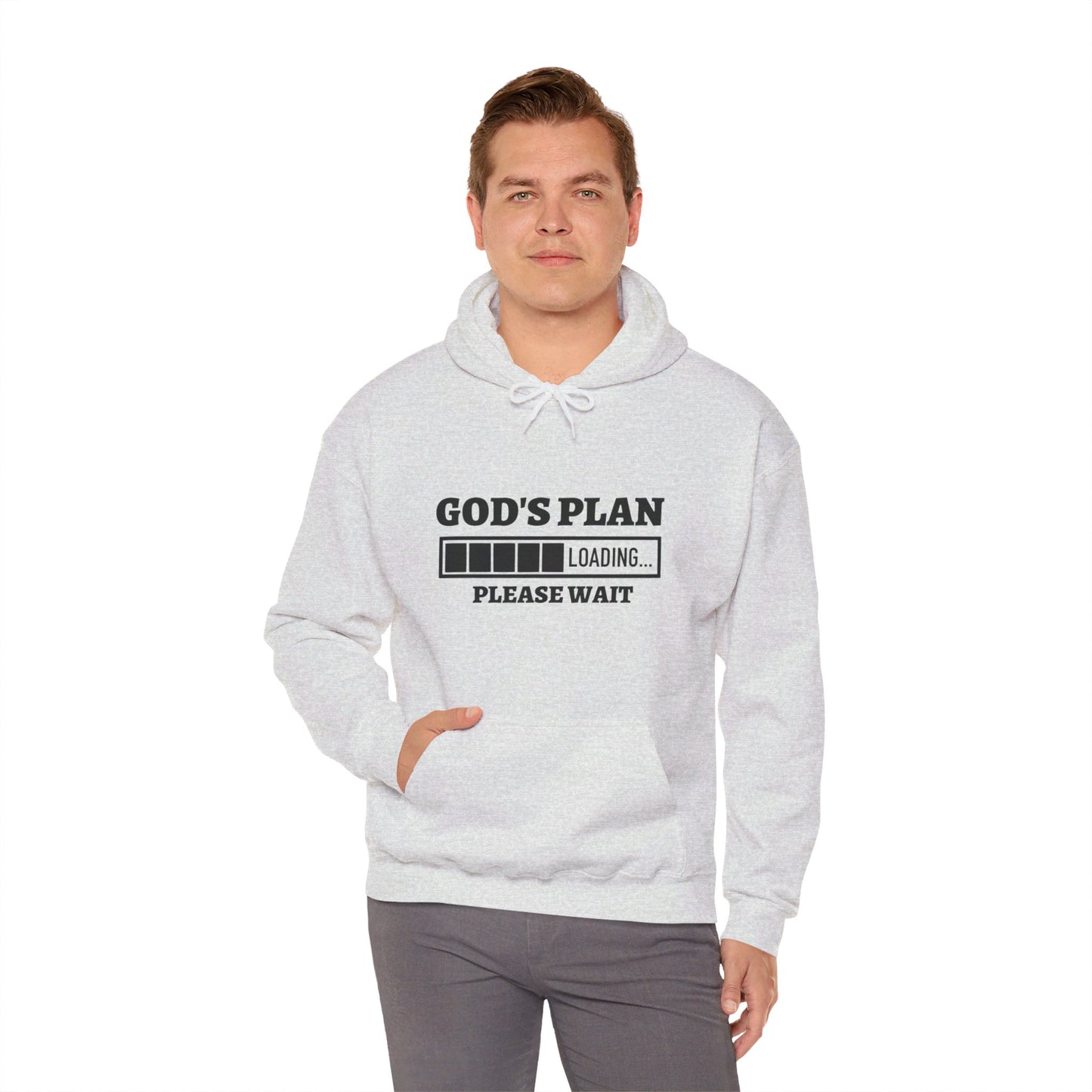 God's Plan Loading Unisex Christian Pullover Hooded Sweatshirt