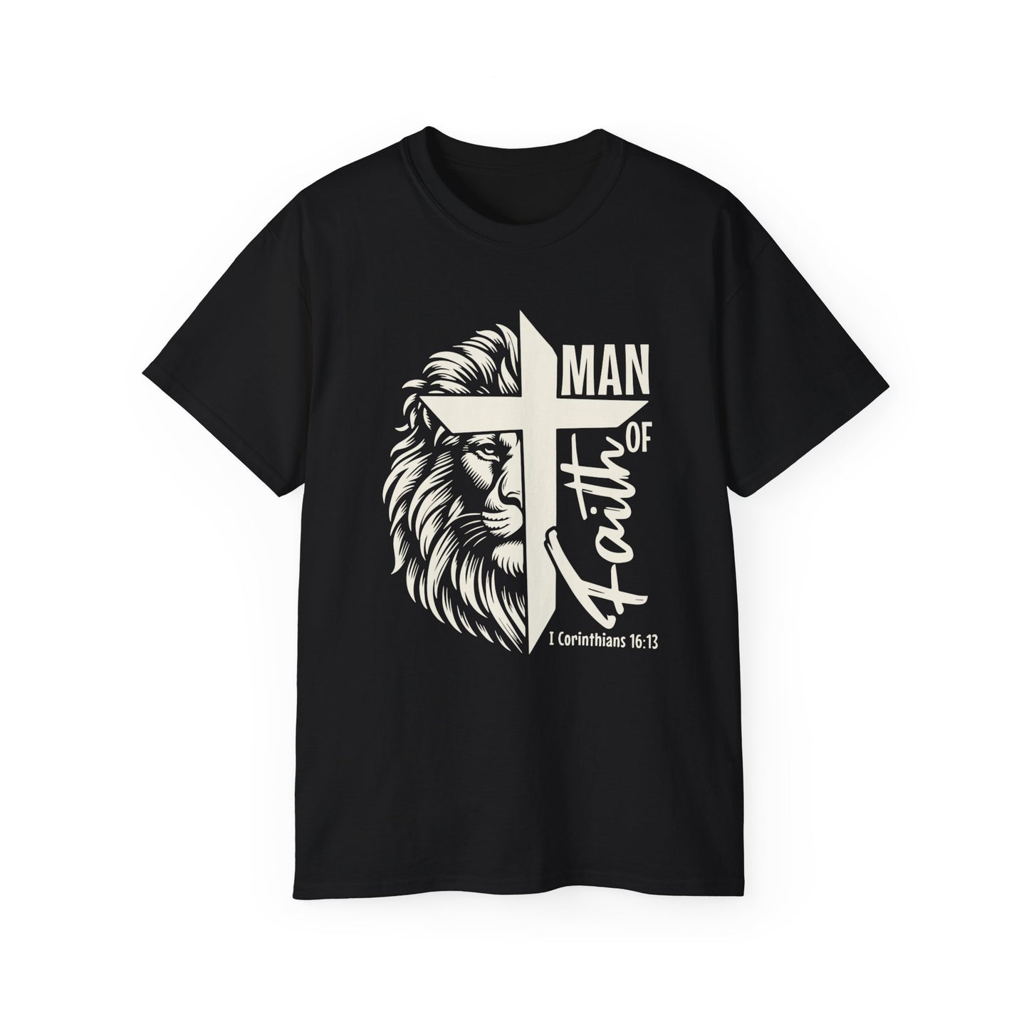 MAN OF FAITH MEN'S Christian T-SHIRT Printify