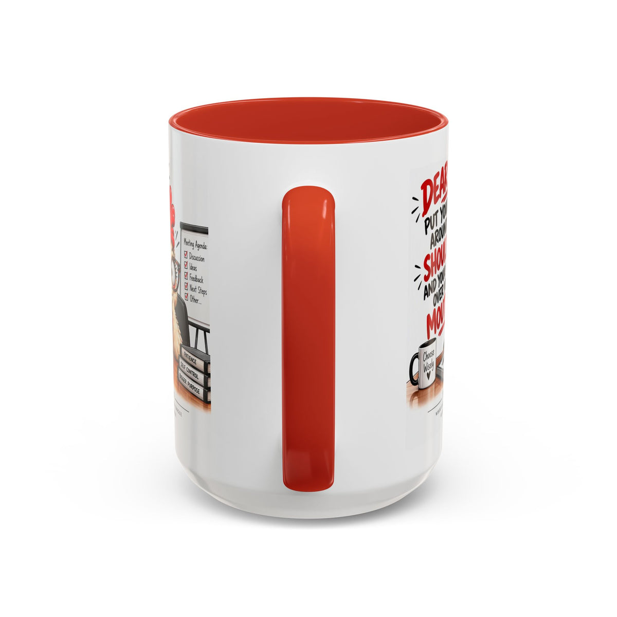 Christian Coffee Mug — "Dear Lord, Put Your Arm Around My Shoulder" Inspirational Ceramic Mug