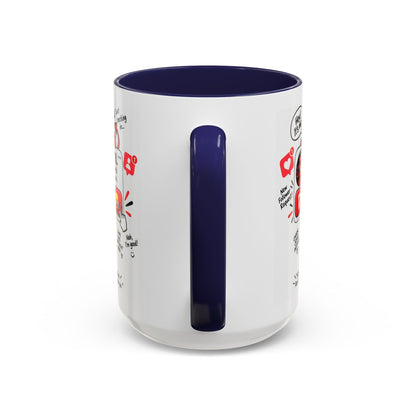 Decline the Devil Coffee Mug — "The Devil Has Requested to Follow You" (James 4:7)