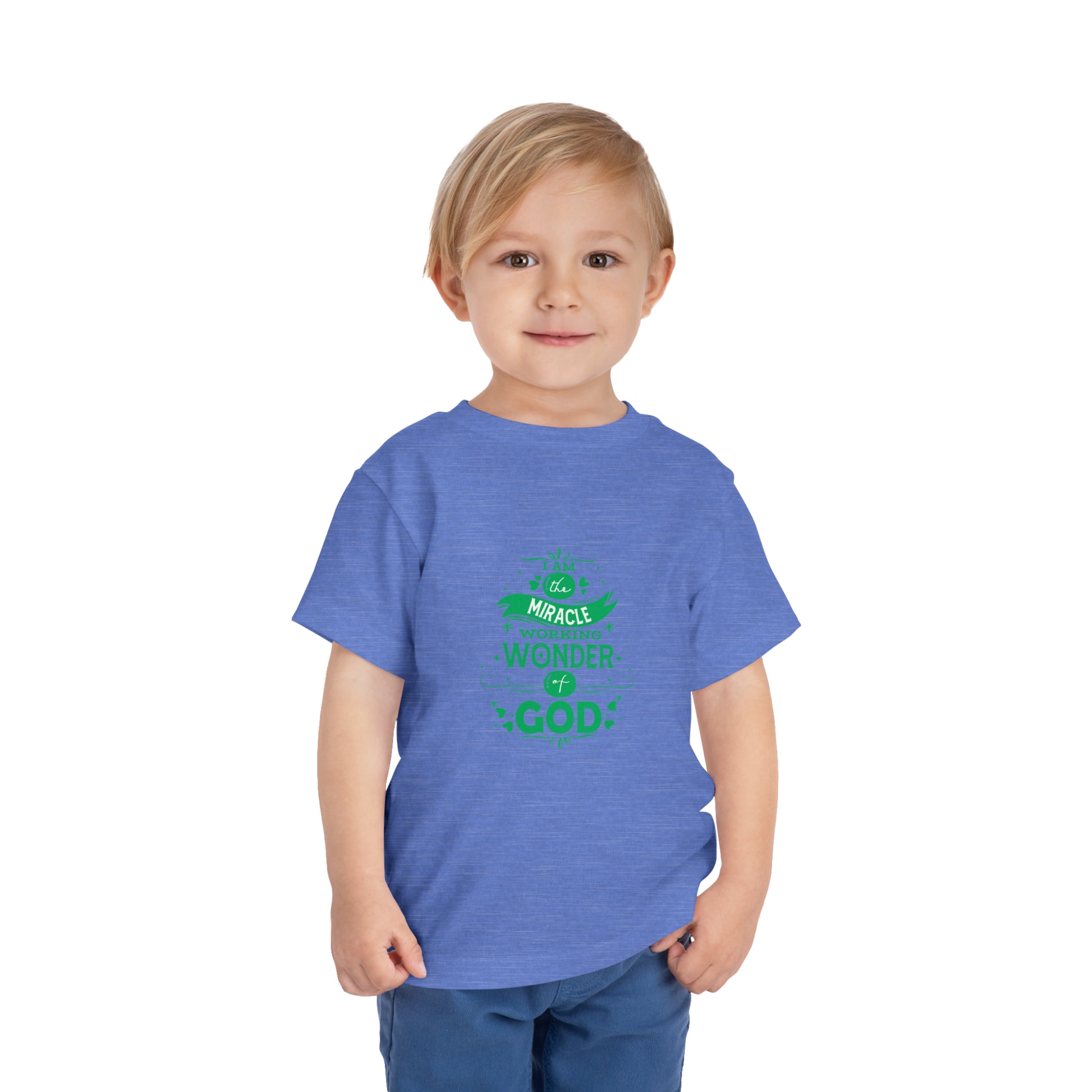 I Am The Miracle Working Wonder Of God Toddler Christian T-Shirt Printify