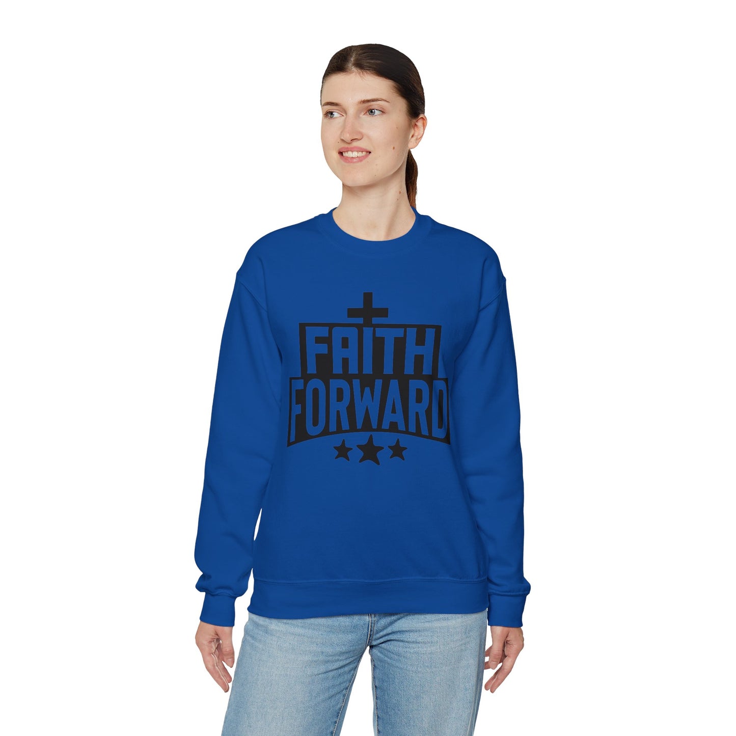 Faith Forward  Unisex Heavy Blend™ Crewneck Christian Sweatshirt