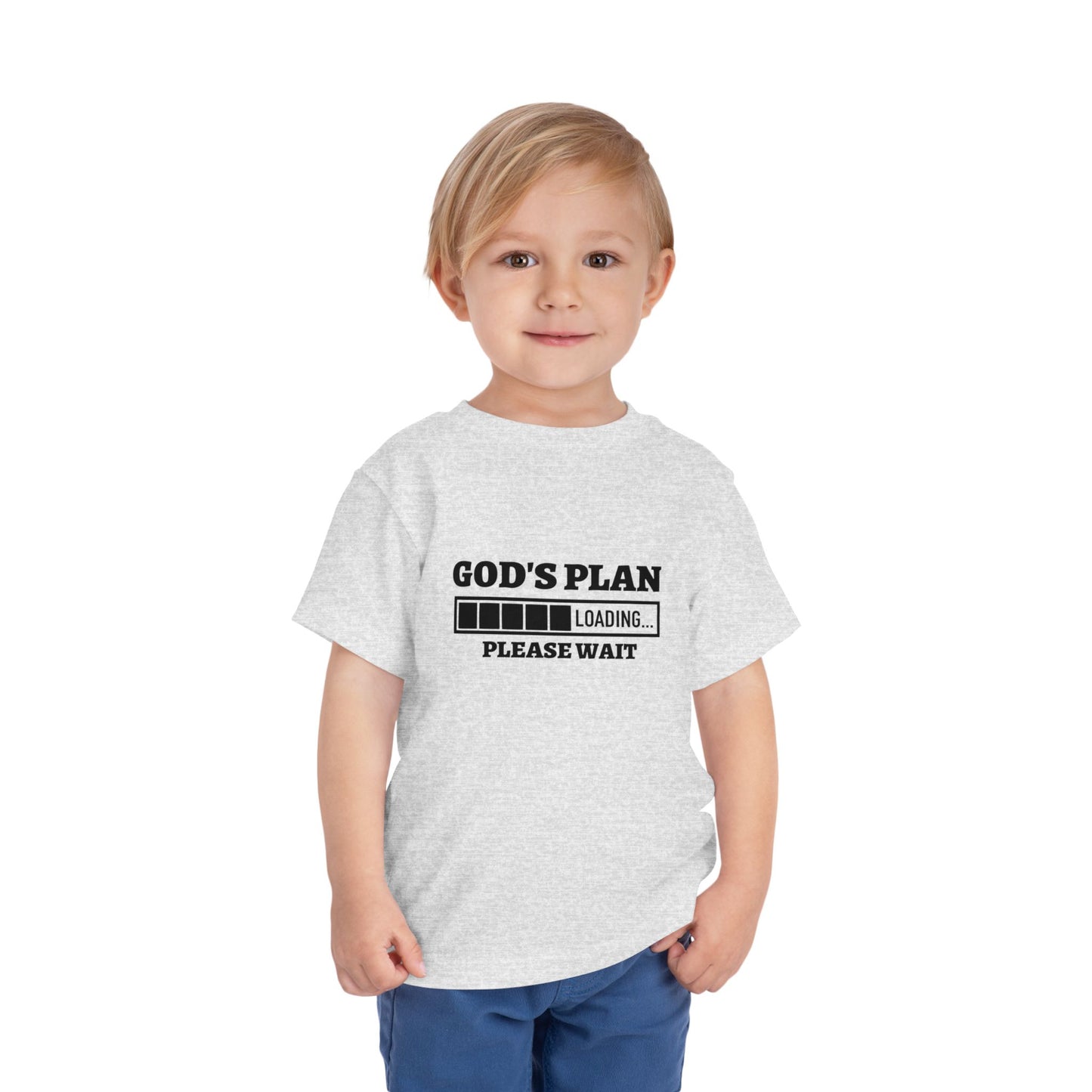 God's Plan Loading Please Wait Christian Toddler T-Shirt