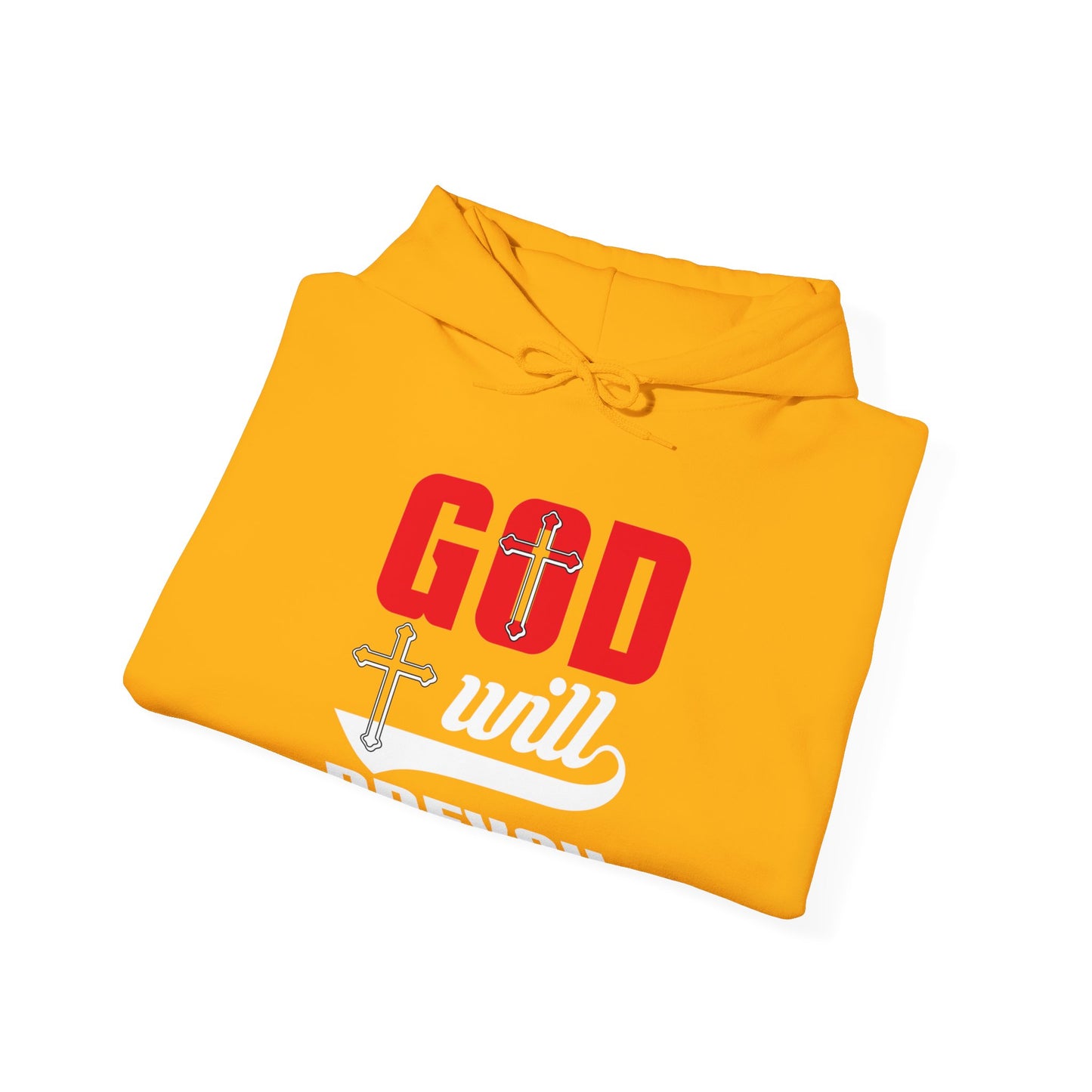 God Will Prevail Unisex Christian Hooded Pullover Sweatshirt