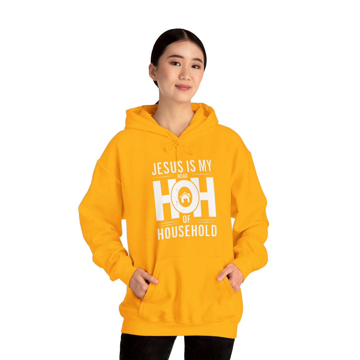 Jesus Is My Head Of Household HOH Unisex Christian Pullover Hooded Sweatshirt