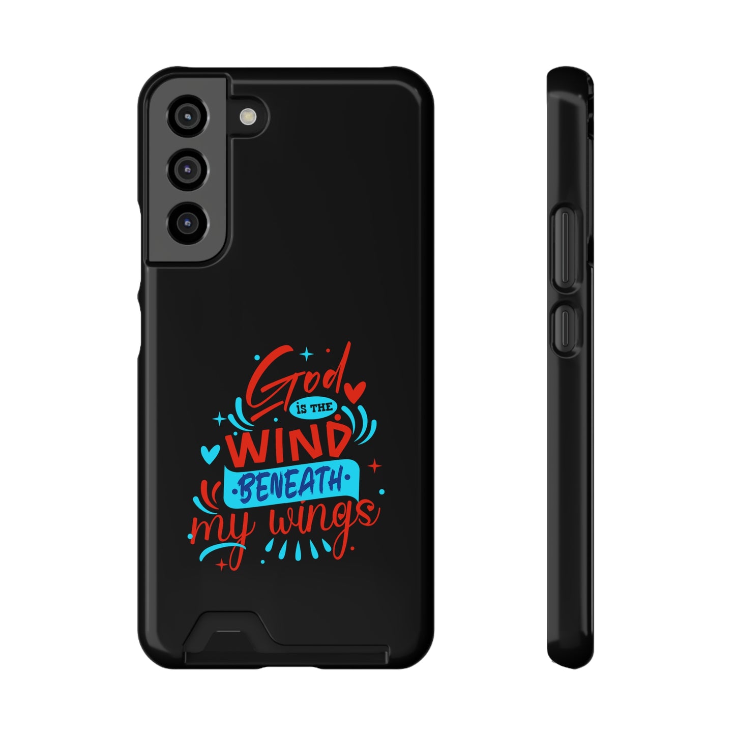 God Is The Wind Beneath My Wings Phone Case With Card Holder