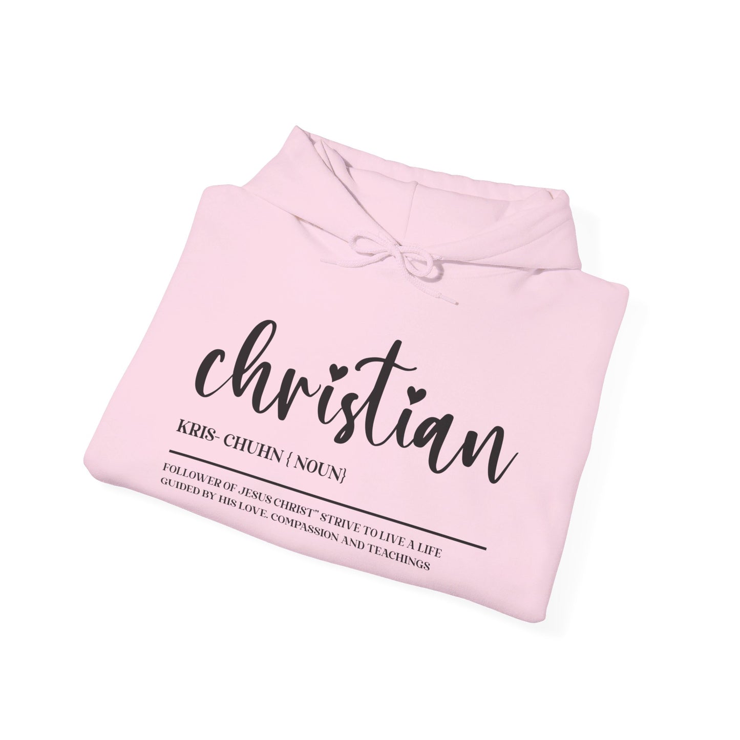 I Am A Christian Follower Of Christ  Unisex Christian Pullover Hooded Sweatshirt