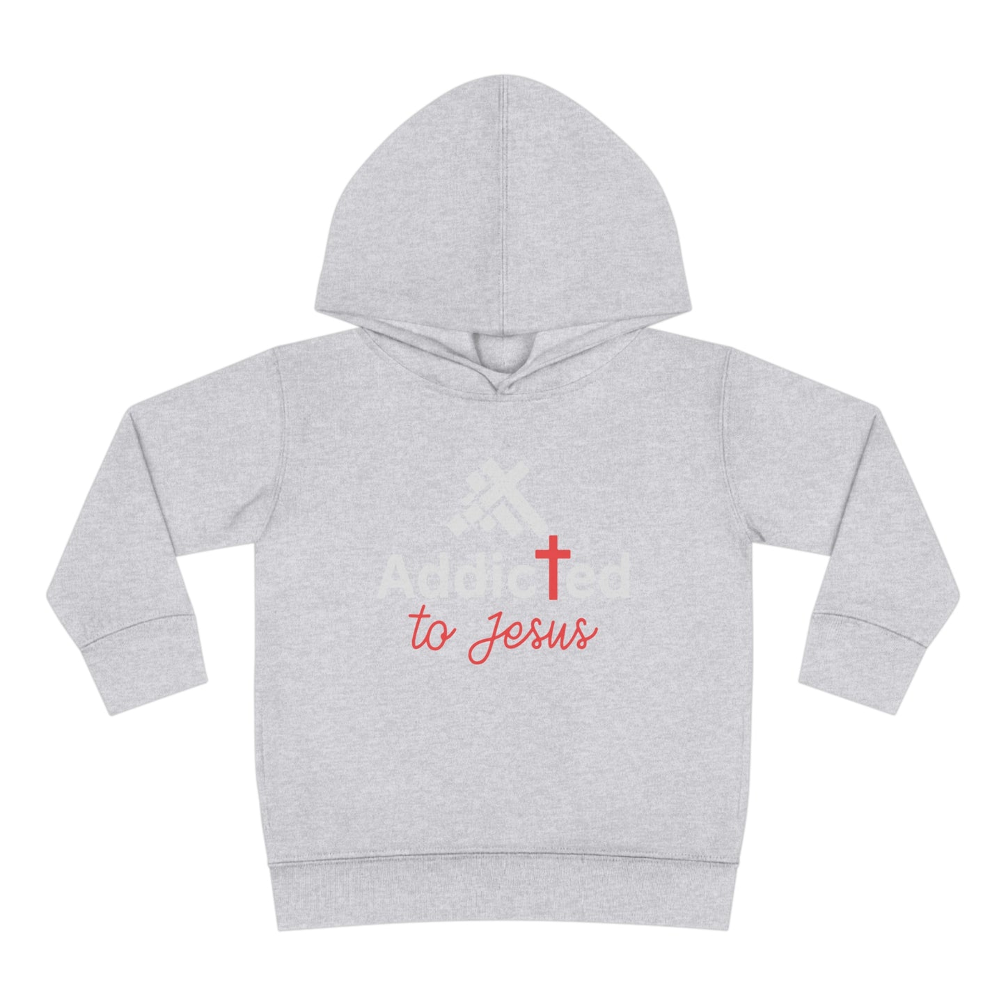 Addicted To Jesus Christian Toddler Pullover Fleece Hooded Sweatshirt