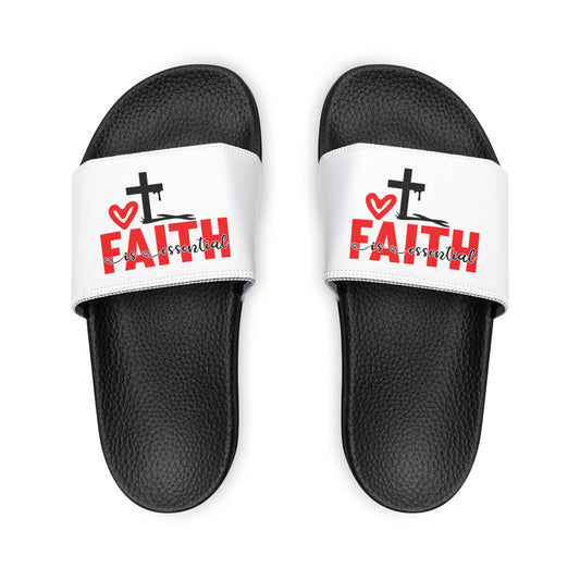 Faith-Themed Women's Removable-Strap Sandals, Comfortable Summer Sliders for Casual Wear, Inspirational Footwear, Christian Gifts, [...]