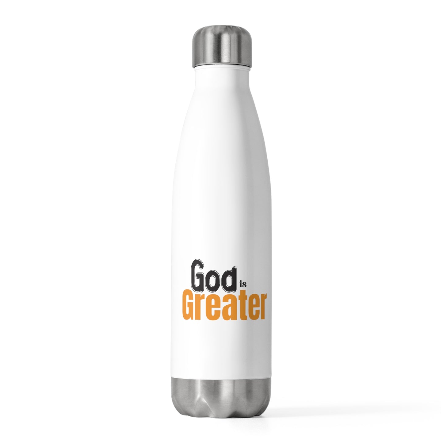 God Is Greater Insulated Bottle Printify