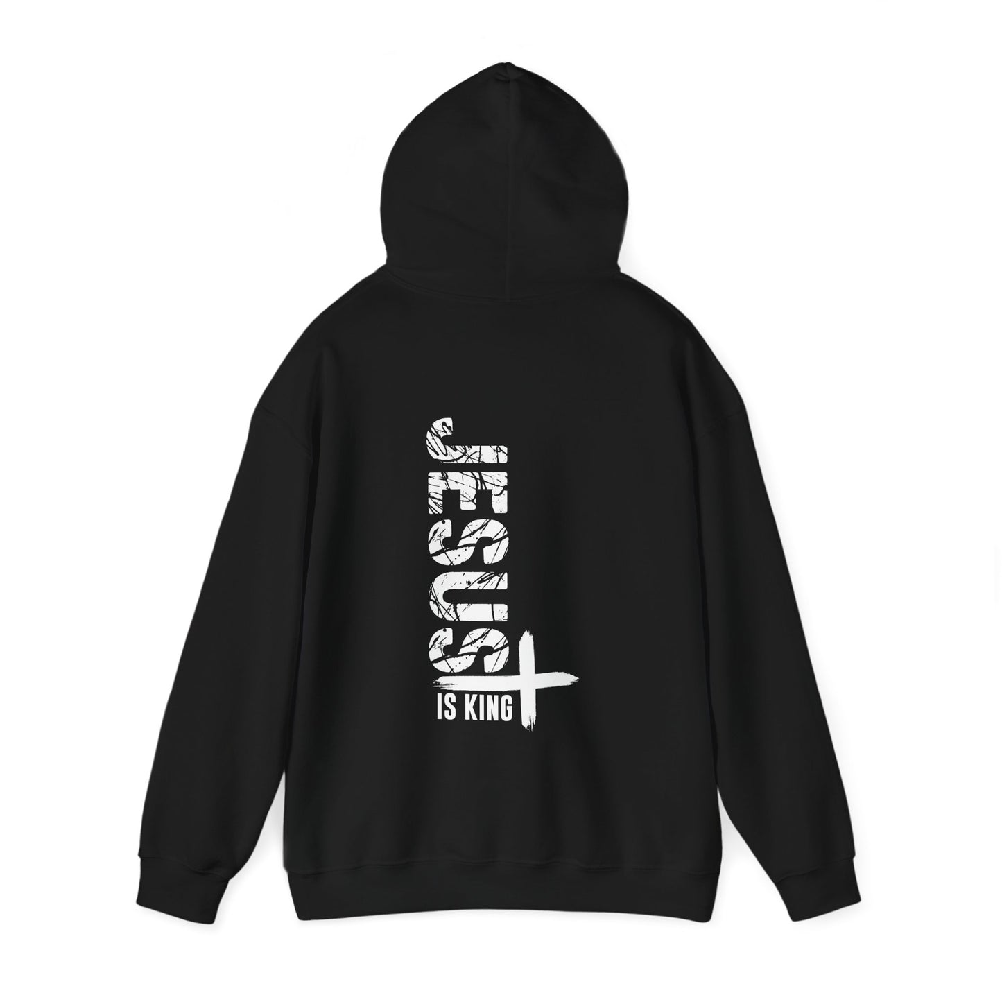 Jesus Is KIng  Unisex Christian Hooded Pullover Sweatshirt