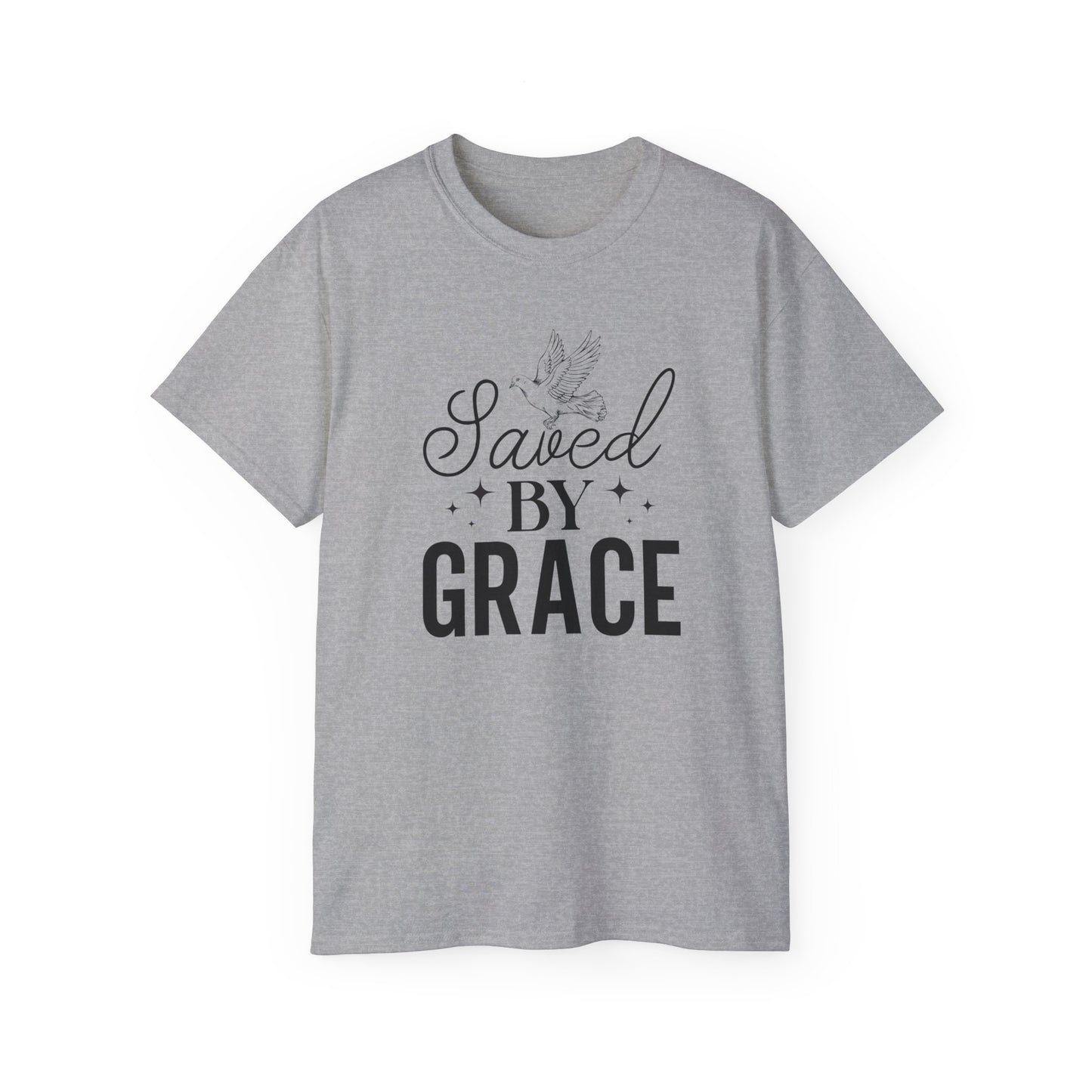 SAVED BY GRACE Unisex Christian Ultra Cotton Tee Printify