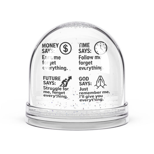 Christian Snow Globe, Religious Home Decor, Inspirational Gift, Christmas Decoration, Remember Him