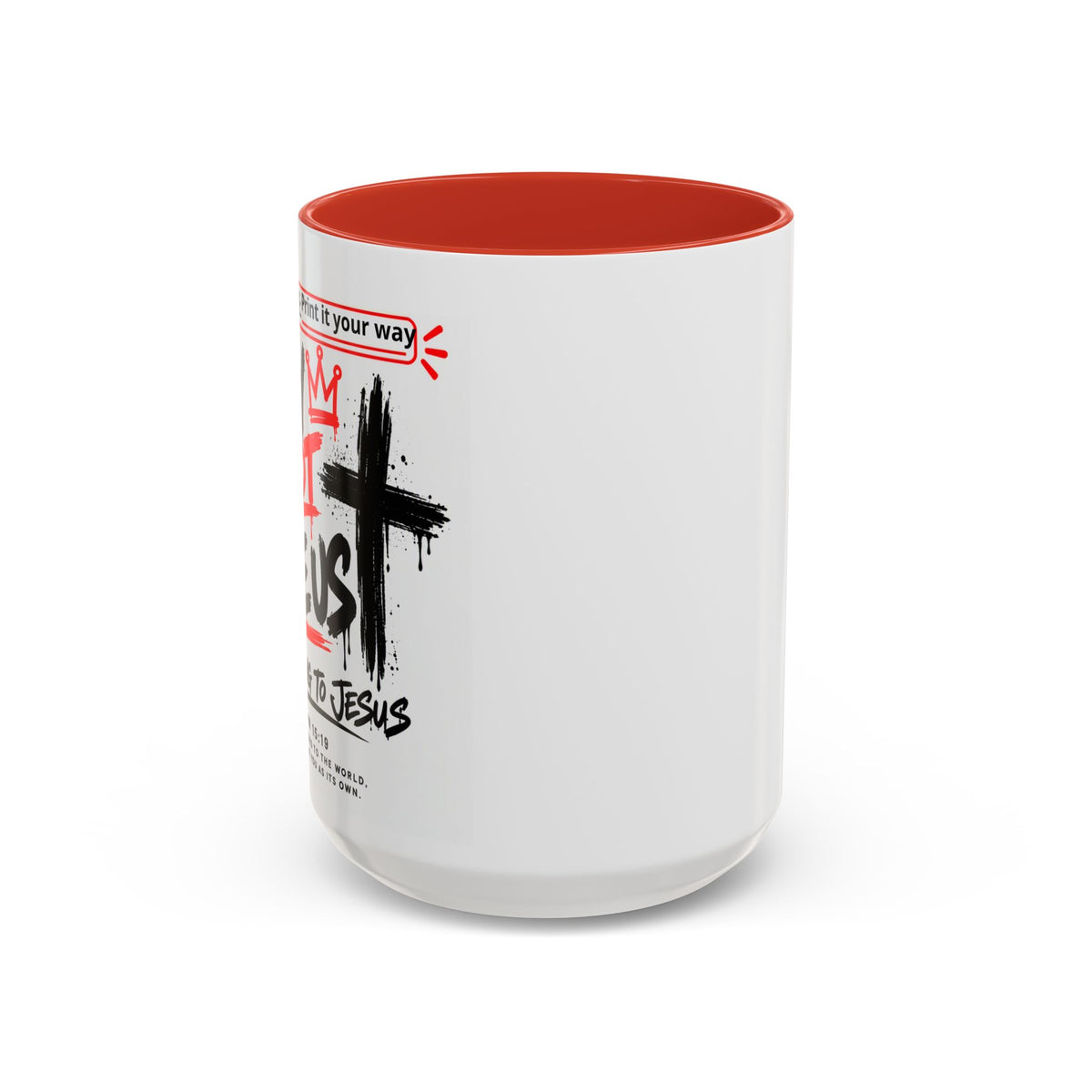 They Not Like Us, We Belong to Jesus Personalized Christian Coffee Mug — Called by Name Accent Mug (15oz)