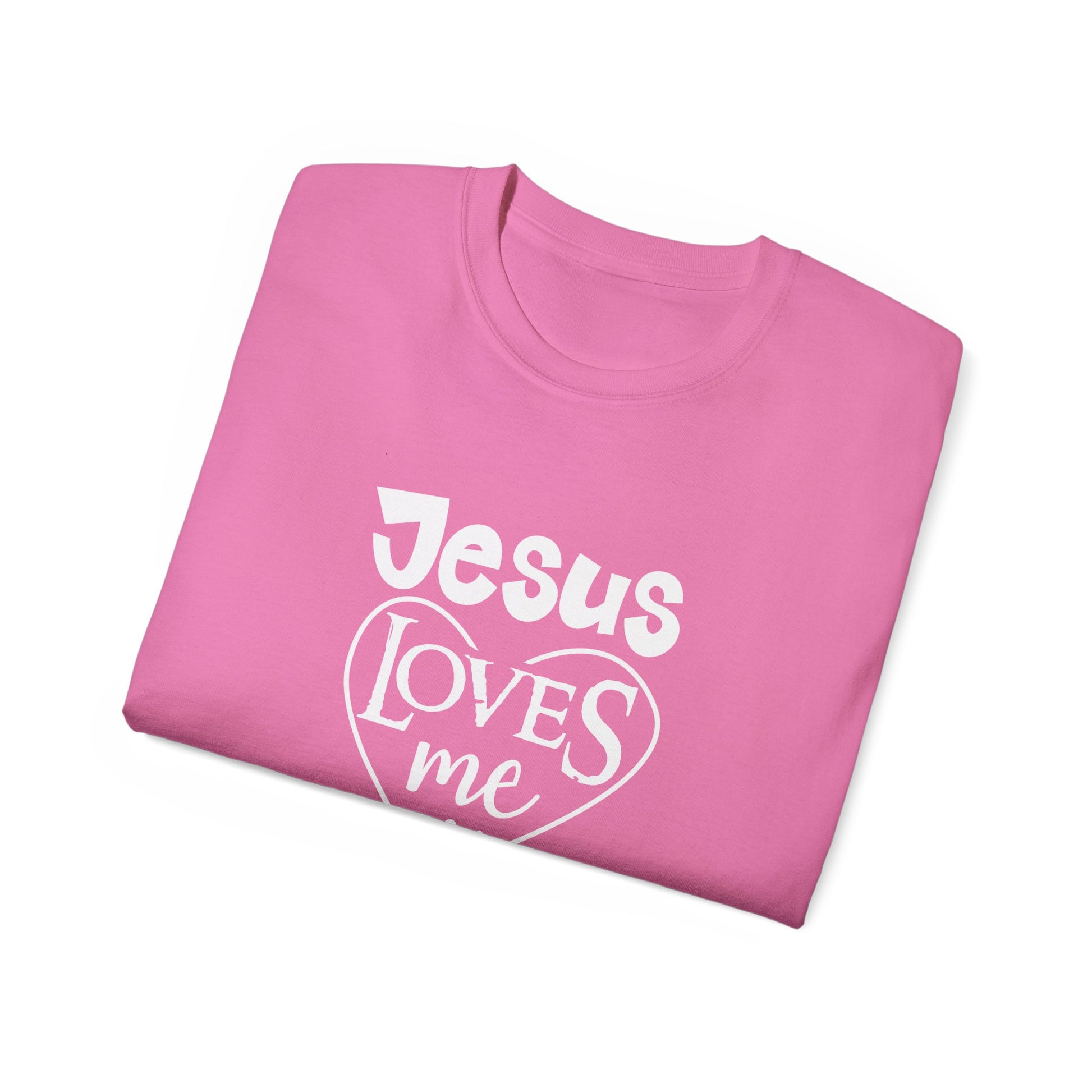 Jesus Loves Me Unisex Christian Ultra Cotton Tee Printify