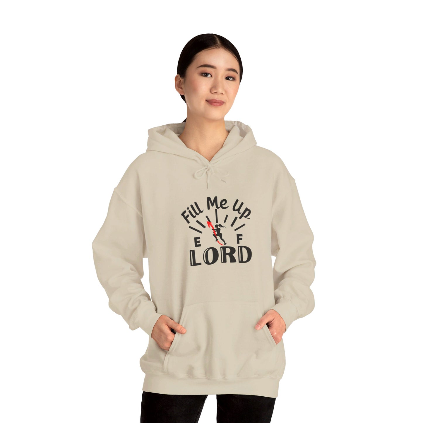 Fill Me Up Lord Funny Unisex Christian Pullover Hooded Sweatshirt