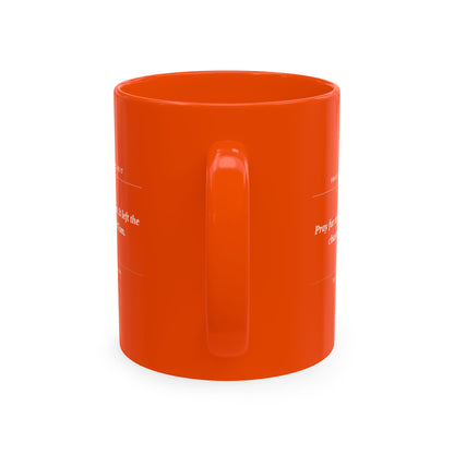 Prayer Request Ceramic Mug — 'Pray for My Peace' Inspirational Religious Coffee Cup