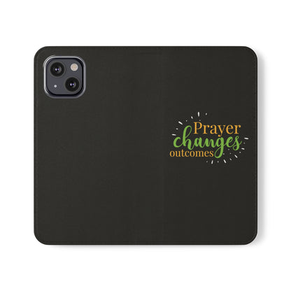 Prayer Changes Outcomes Phone Flip Cases - ClaimedbyGodDesigns