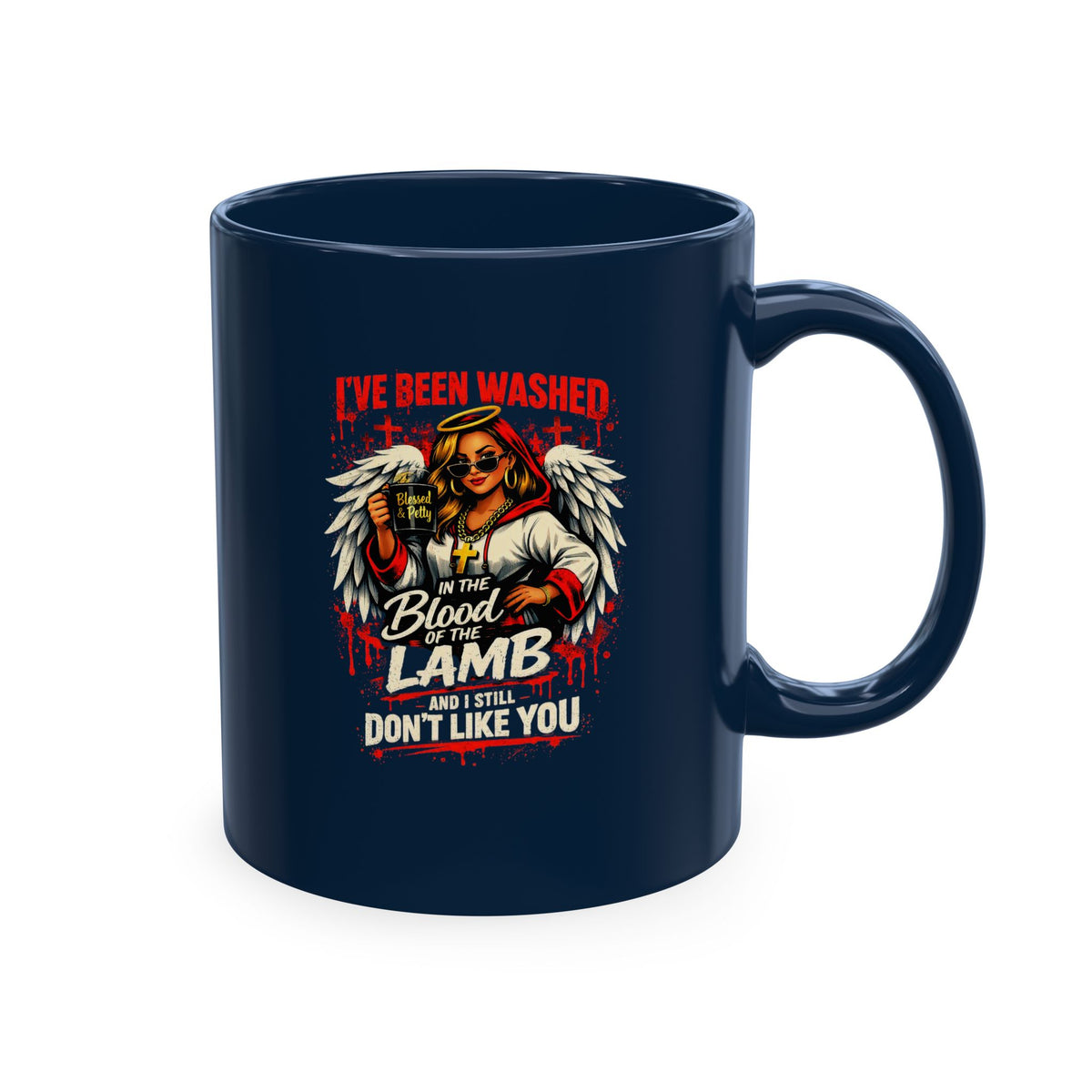 Ceramic Mug — 'I've Been Washed in the Blood of the Lamb' Christian Faith Coffee Cup