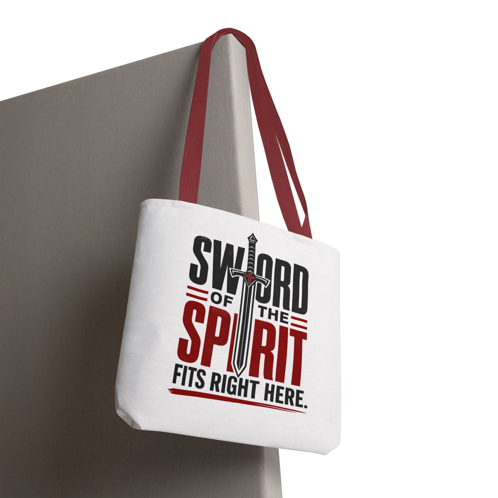 Sword of the Spirit Tote Bag — Christian Faith Inspirational Canvas Tote - ClaimedbyGodDesigns