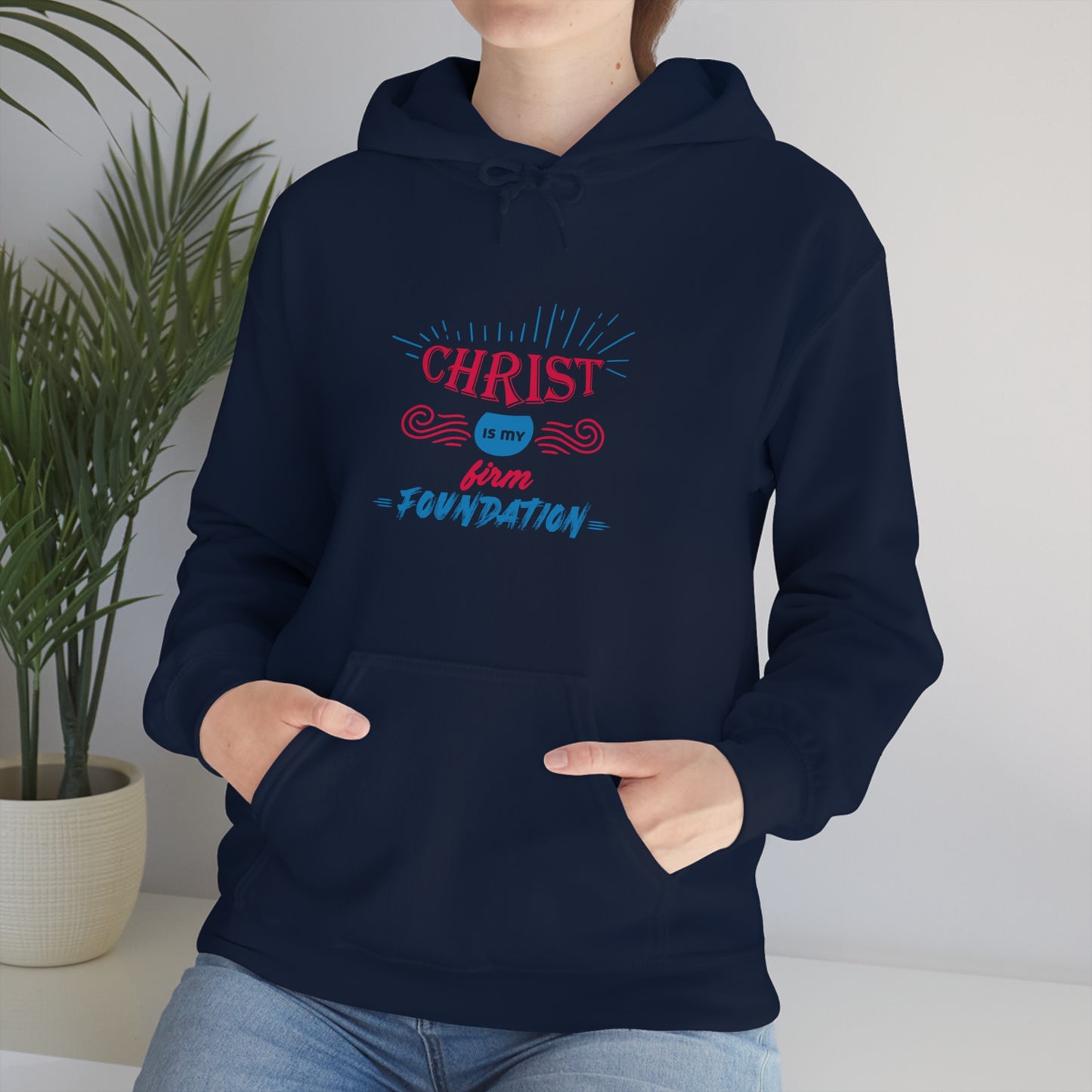 Christ Is My Firm Foundation Unisex Hooded Sweatshirt