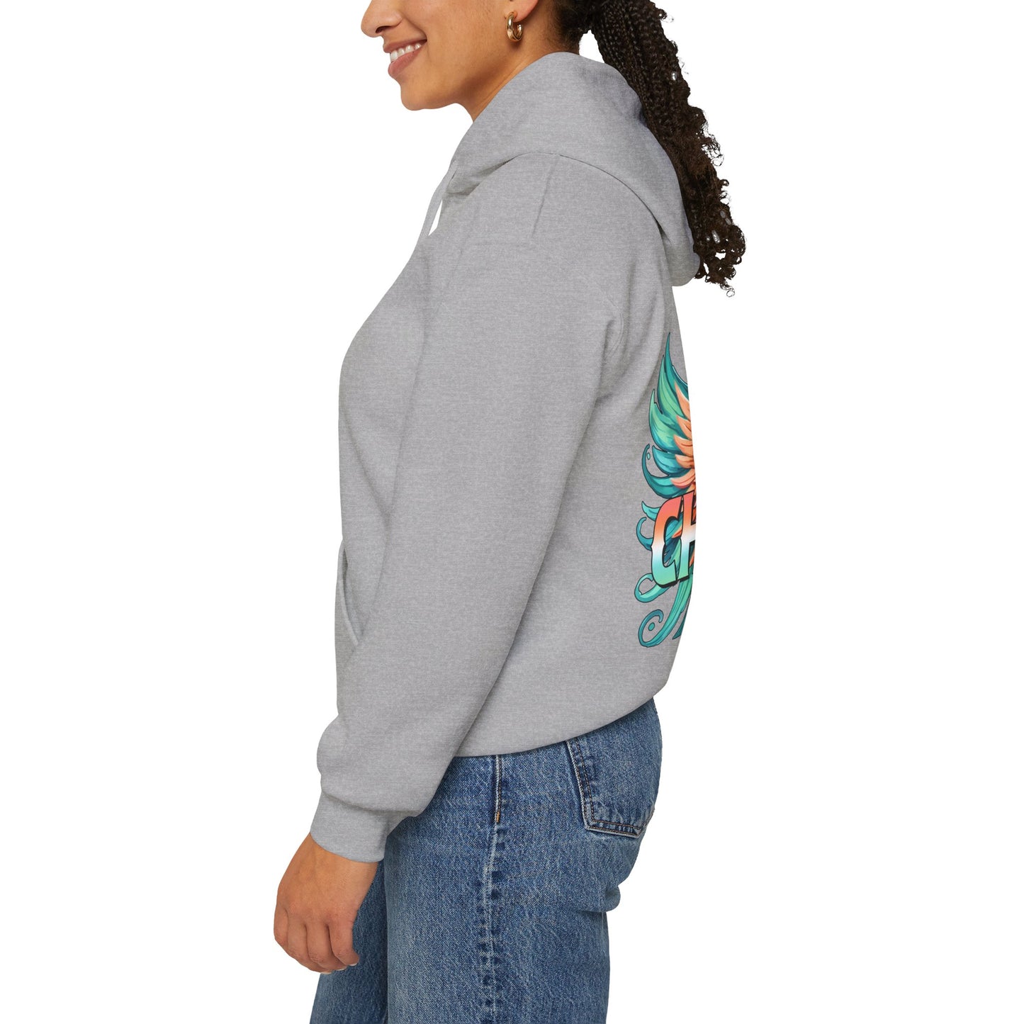 Chosen (angel wings) Women's Christian Hooded Pullover Sweatshirt