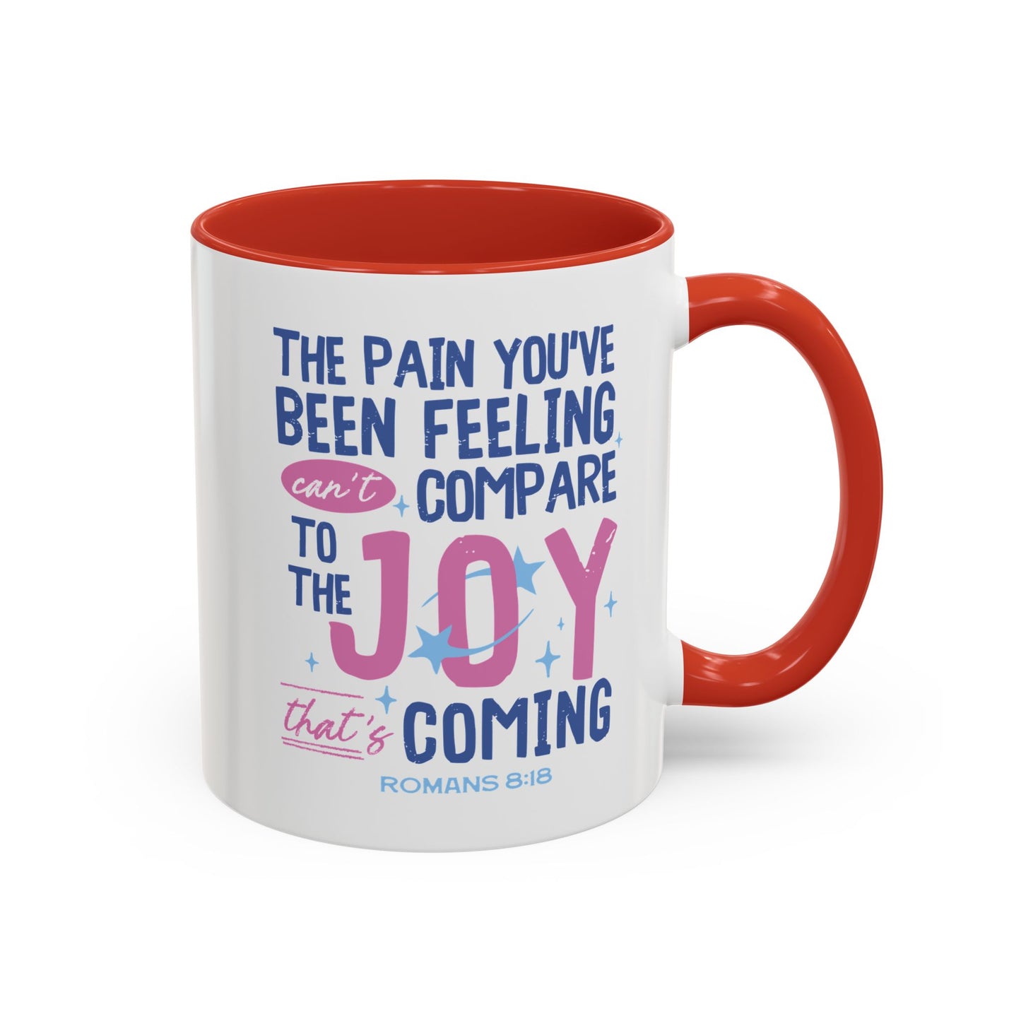 Inspirational Coffee Mug - Joyful Encouragement with Romans 8:18