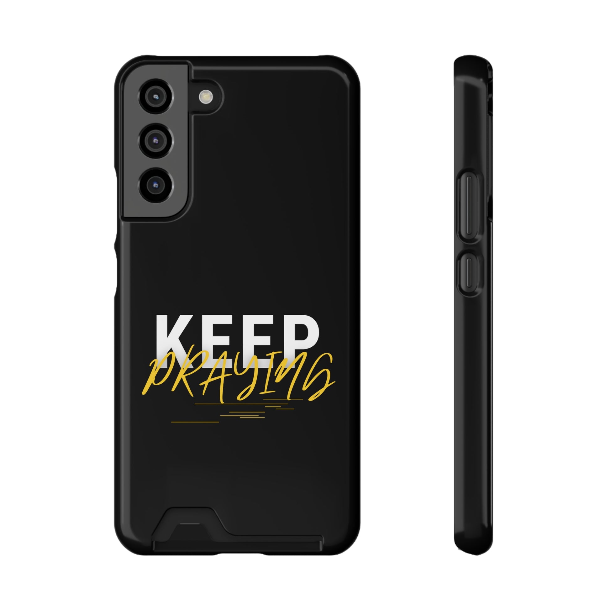 Keep Praying Christian Phone Case With Card Holder Printify